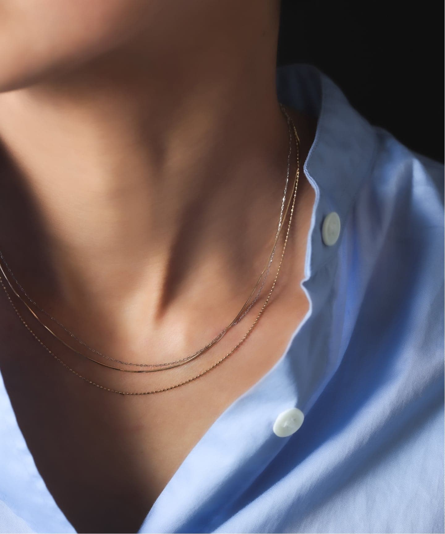 ボールチェーンネックレス K10（ネックレス）｜Lilas（リラ）の通販