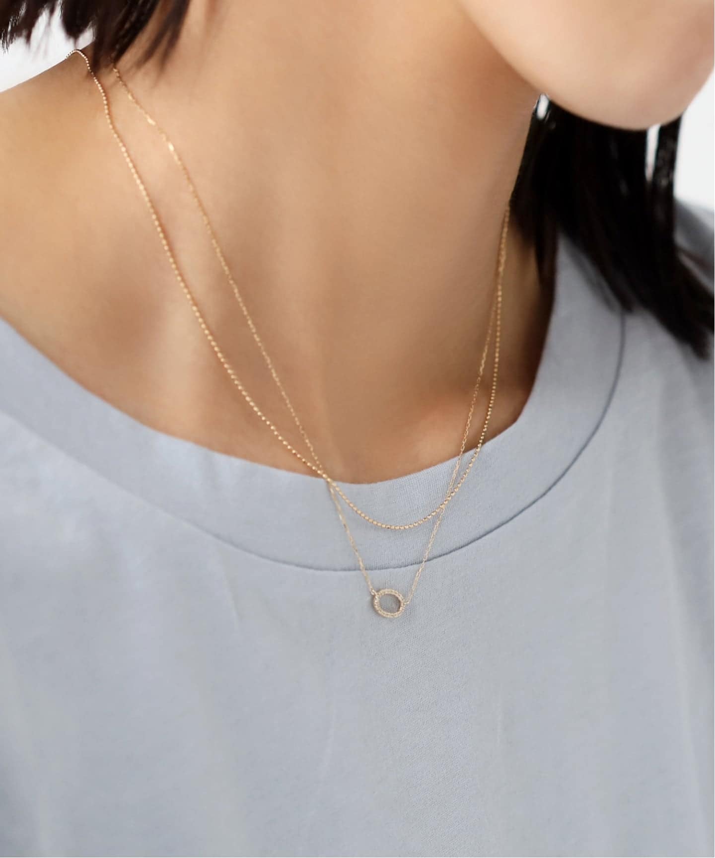 ボールチェーンネックレス K10（ネックレス）｜Lilas（リラ）の通販