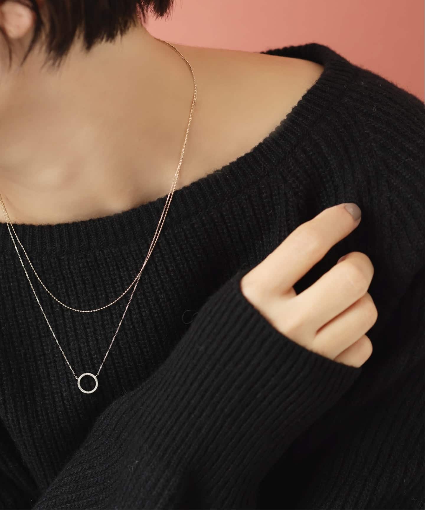 ボールチェーンネックレス K10（ネックレス）｜Lilas（リラ）の通販