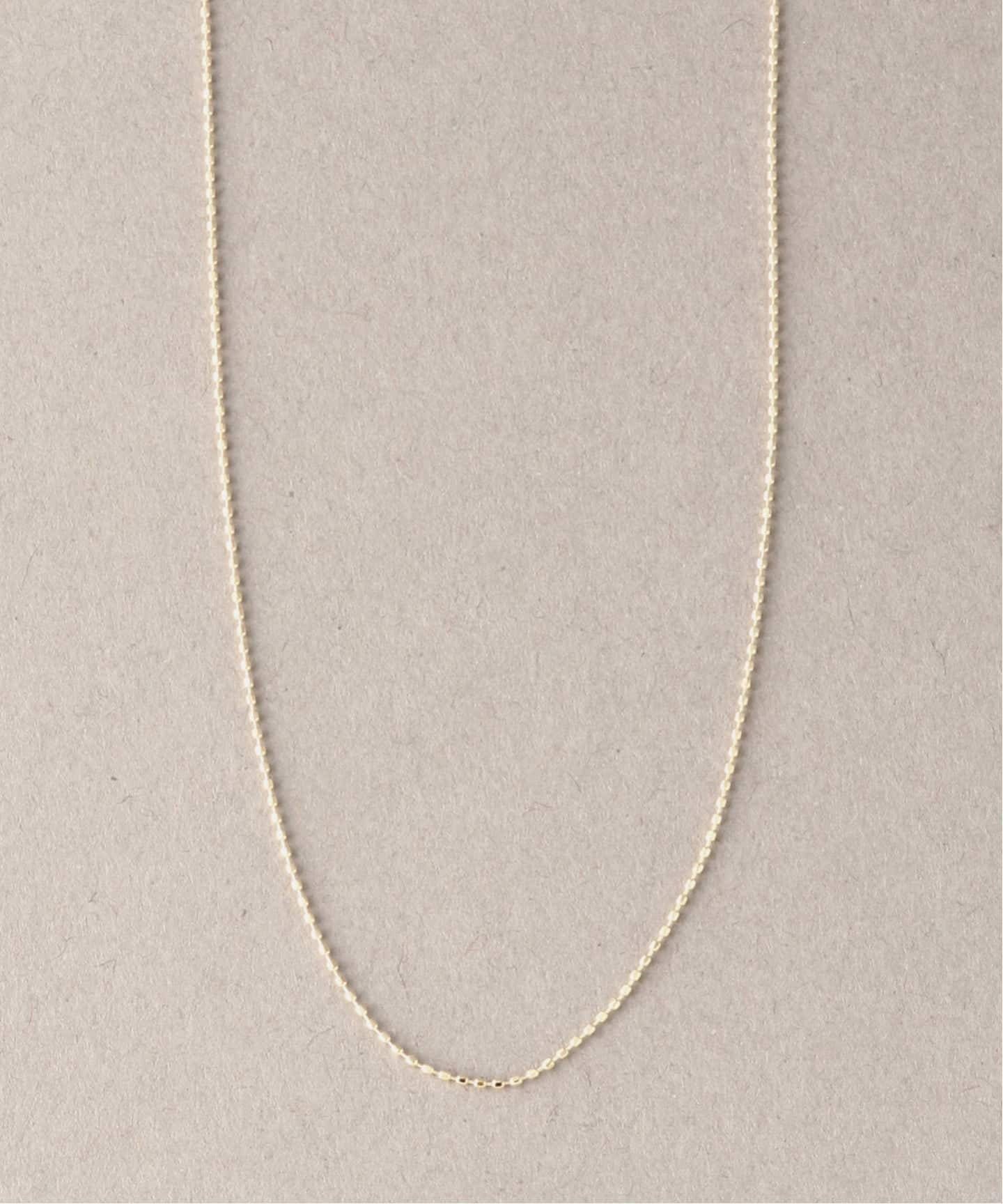 ボールチェーンネックレス K10（ネックレス）｜Lilas（リラ）の通販