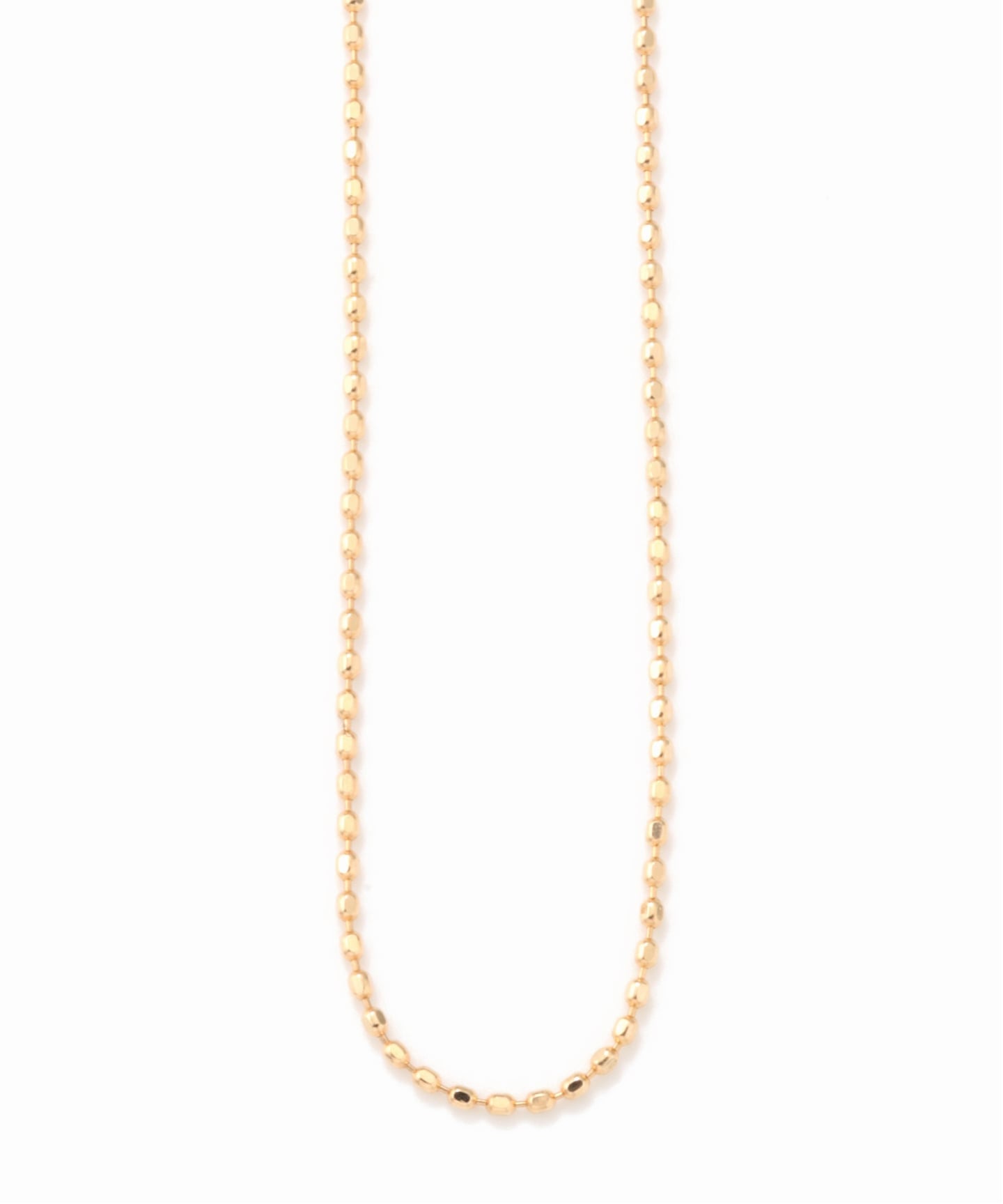 ボールチェーンネックレス K10（ネックレス）｜Lilas（リラ）の通販