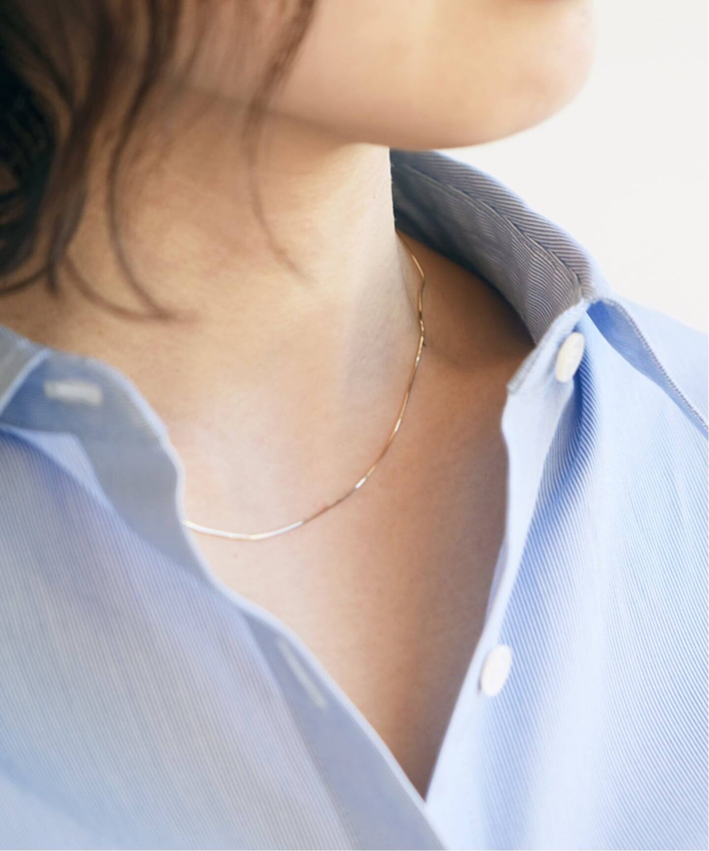 コンパクトチェーン38cmネックレス K10(ネックレス)|Lilas(リラ コンパクトチェーン38cmネックレス K10(ネックレス)|Lilas(リラ