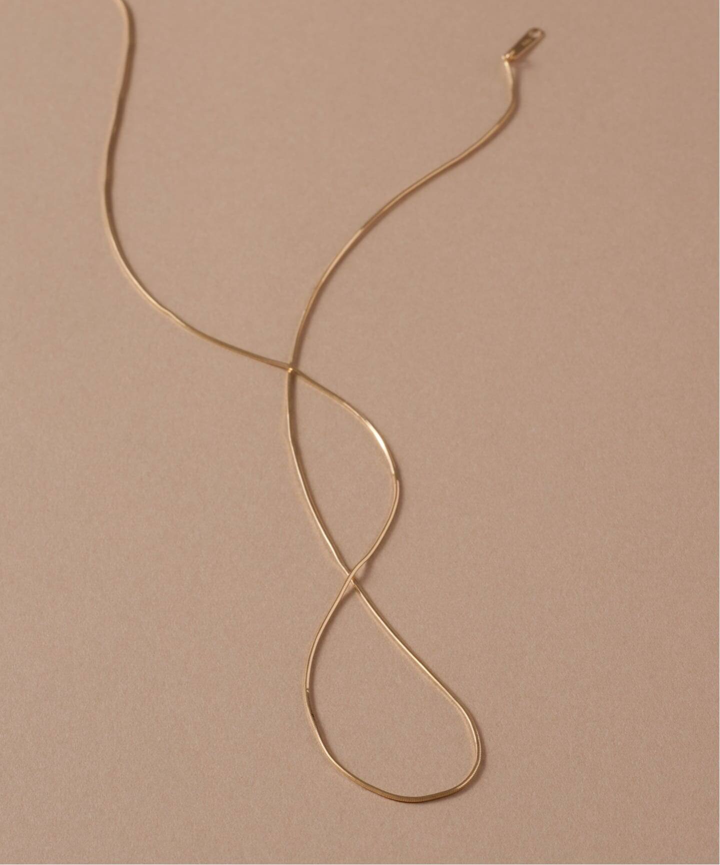 コンパクトチェーン38cmネックレス K10（ネックレス）｜Lilas（リラ