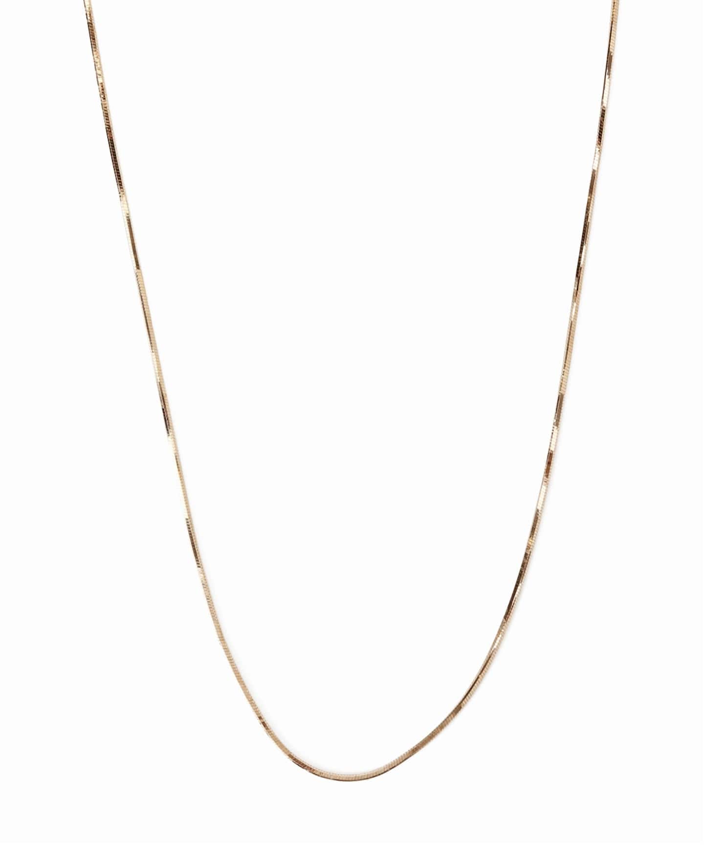 コンパクトチェーン38cmネックレス K10（ネックレス）｜Lilas（リラ