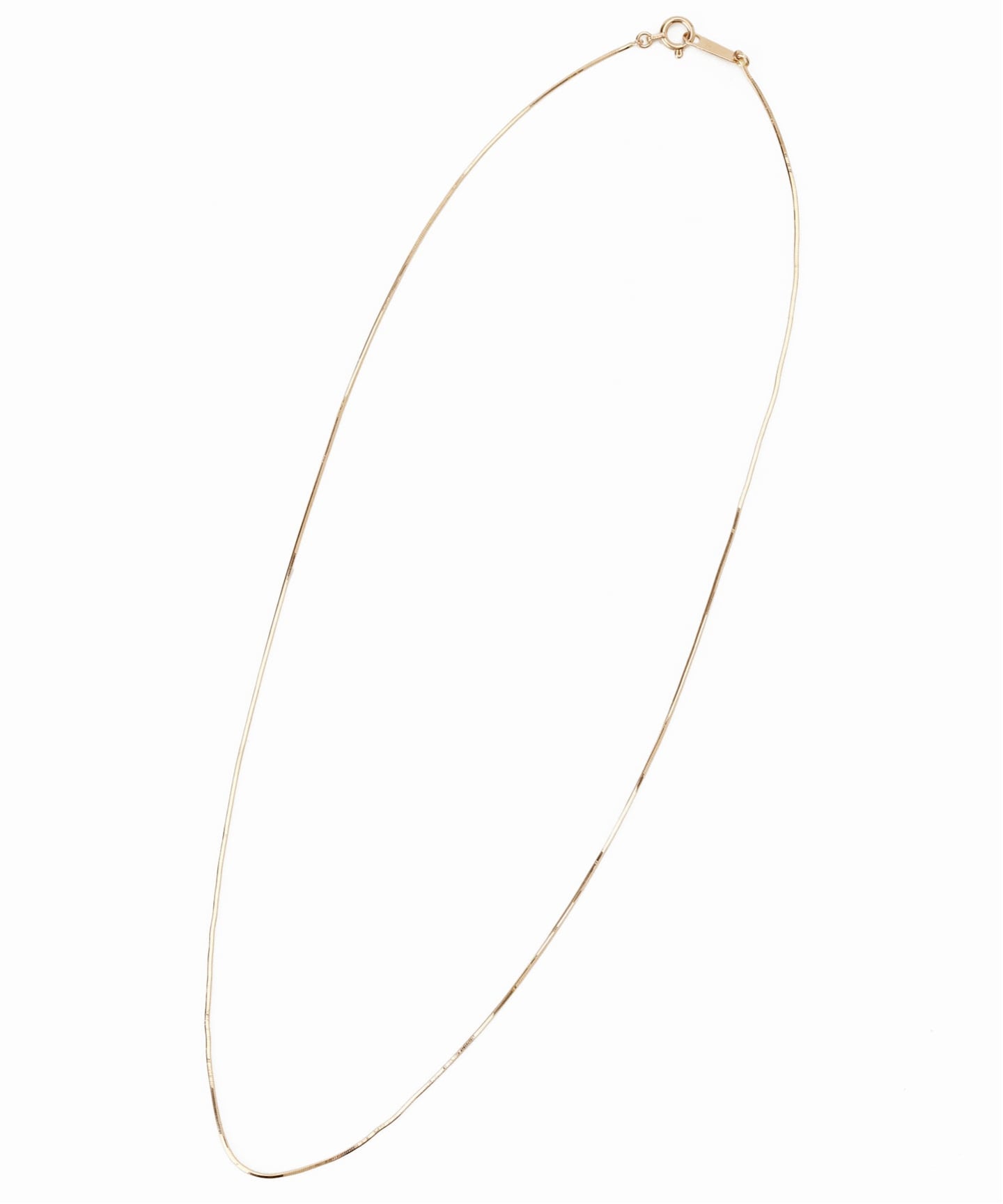 コンパクトチェーン38cmネックレス K10（ネックレス）｜Lilas（リラ