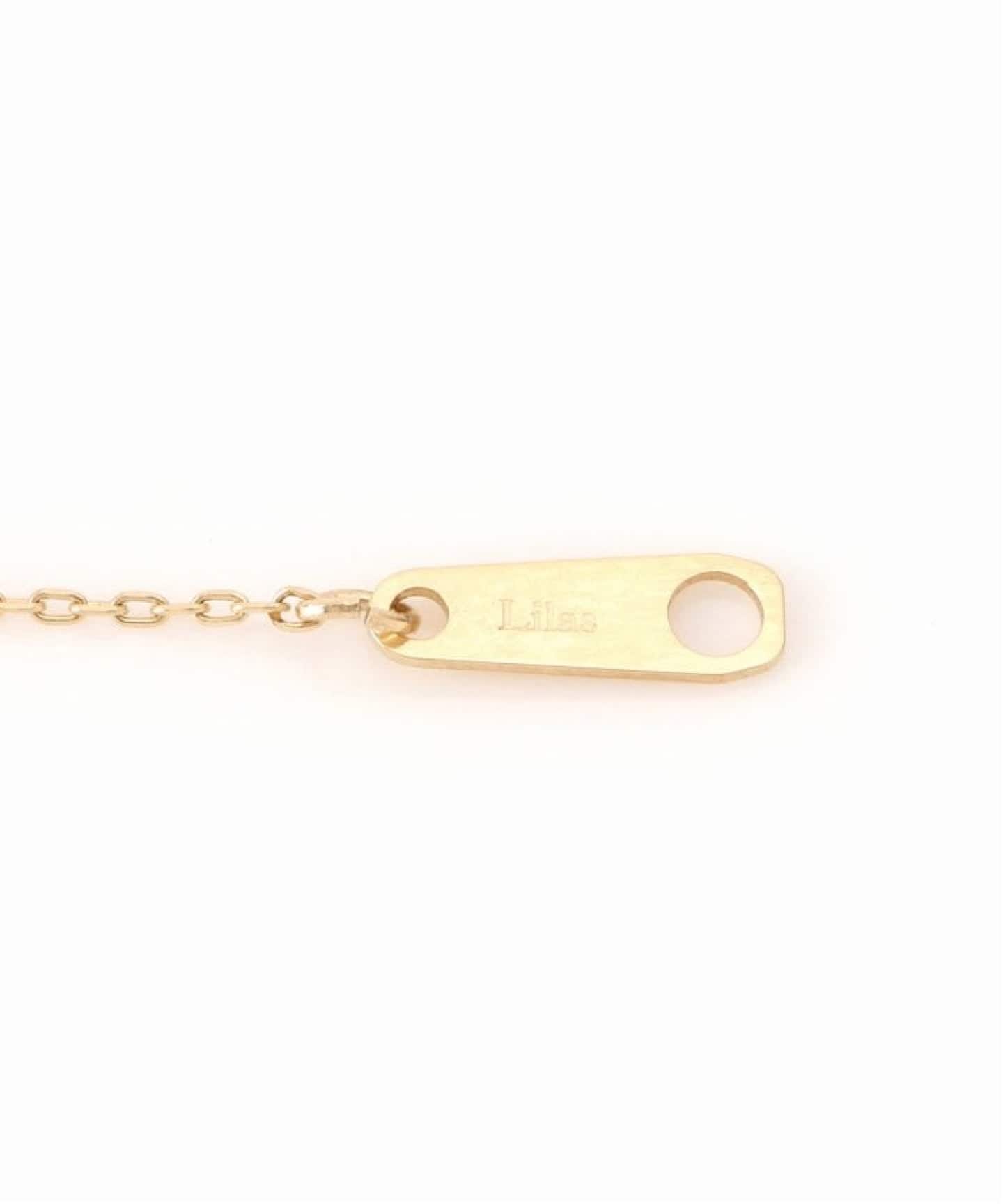 10mmオーバルテクスチャーモチーフ50cmネックレス K10（ネックレス