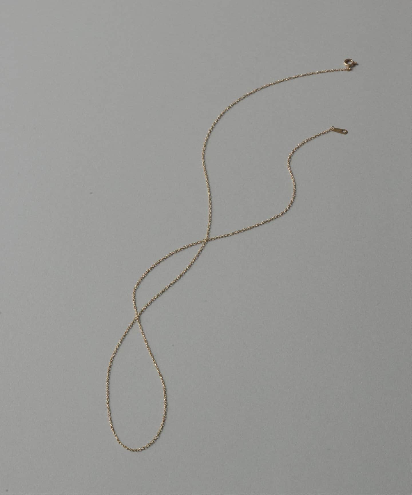 スパイラルアズキチェーン55cmネックレス K10（ネックレス）｜Lilas