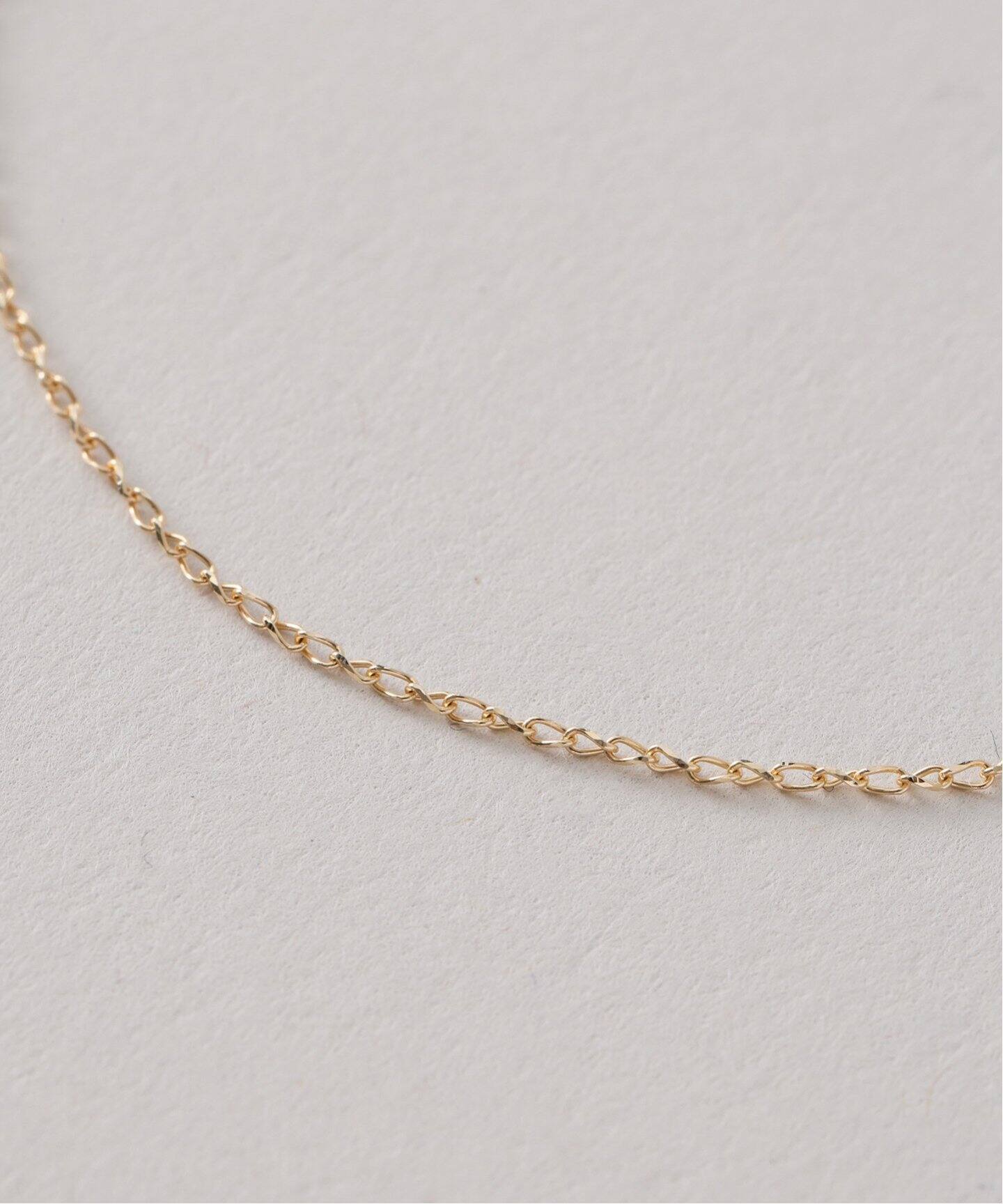 lilas コンパクトチェーンネックレス　チャームセット 追加》コンパクトチェーン55cmネックレス K10（ネックレス
