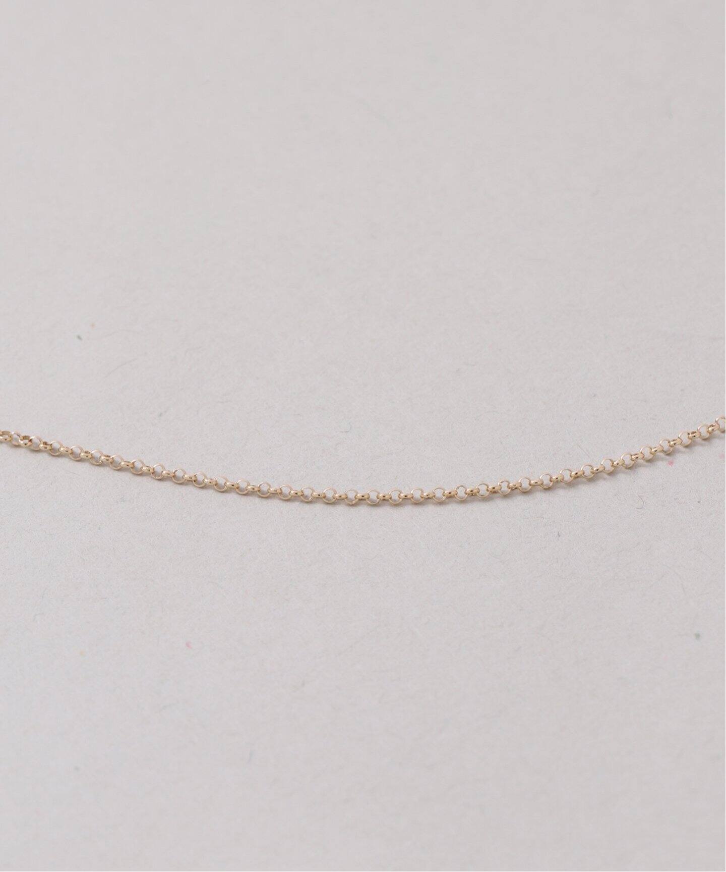 オーバルモチーフ*ダイヤネックレス K10（ネックレス）｜Lilas