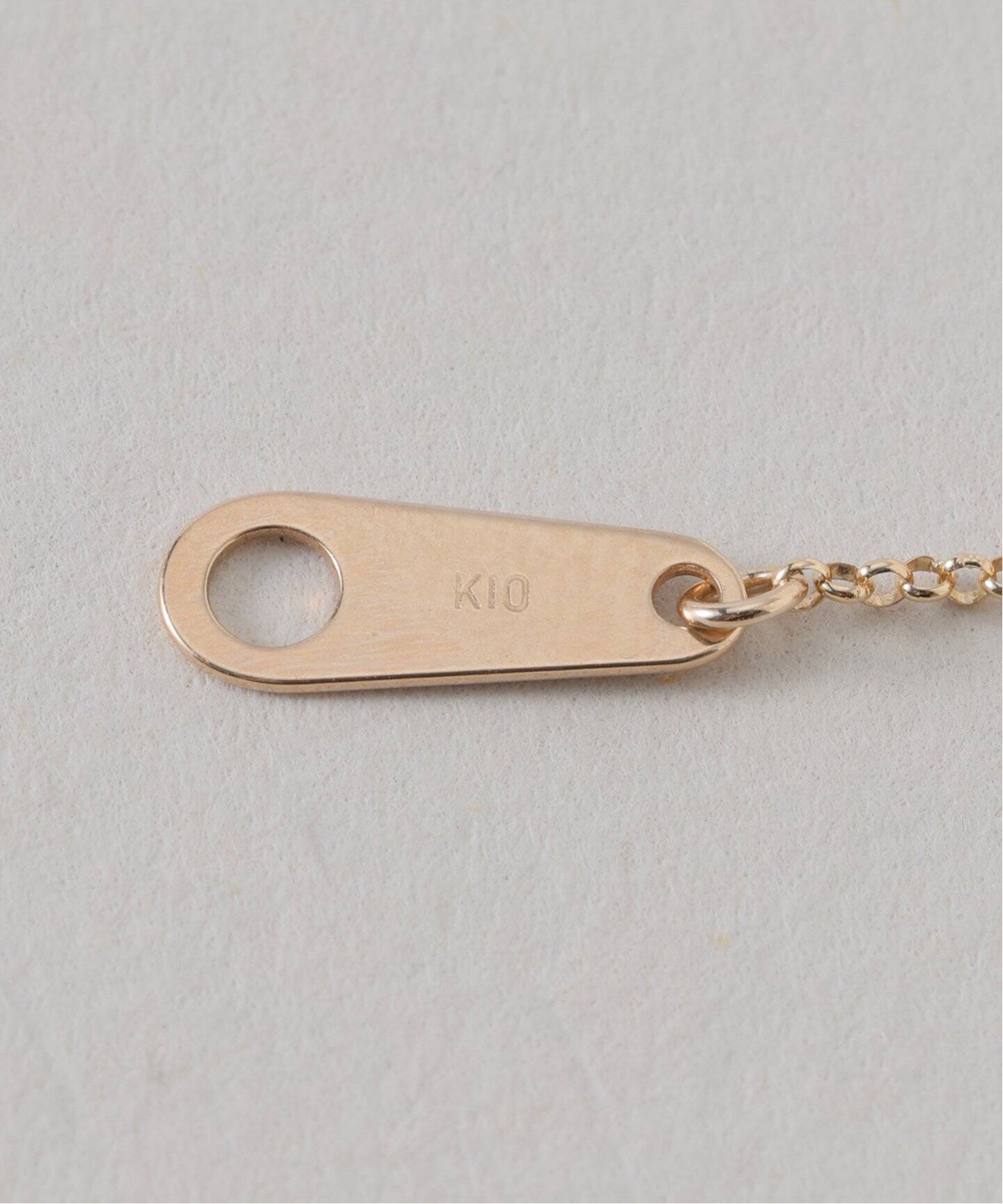オーバルモチーフ*ダイヤネックレス K10（ネックレス）｜Lilas