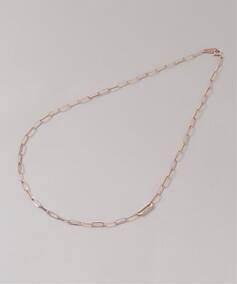 オーバルモチーフ*ダイヤチェーンネックレス K10（ネックレス）｜Lilas 