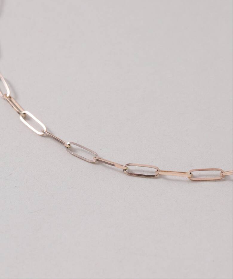 オーバルモチーフ*ダイヤチェーンネックレス K10（ネックレス）｜Lilas 