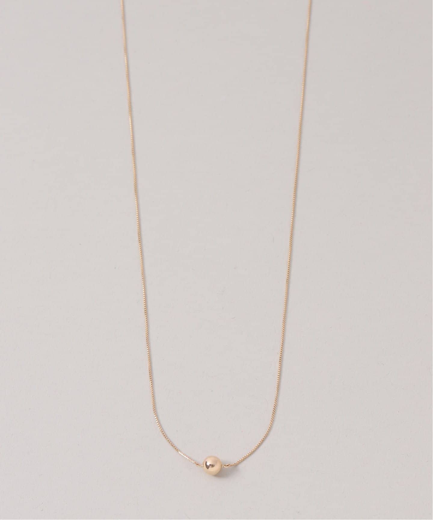 WEB限定》5mmボール40cmネックレス K10（ネックレス）｜Lilas（リラ