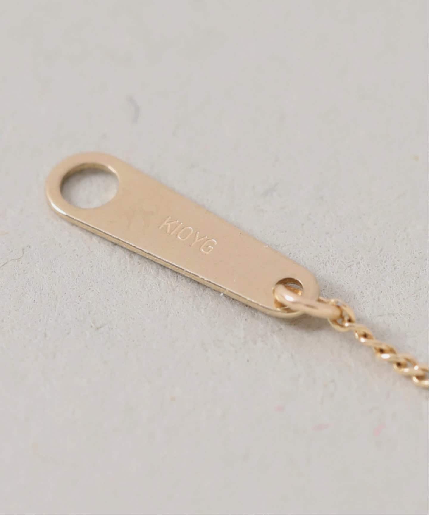 スライスオニキススクエアネックレス K10（ネックレス）｜Lilas（リラ