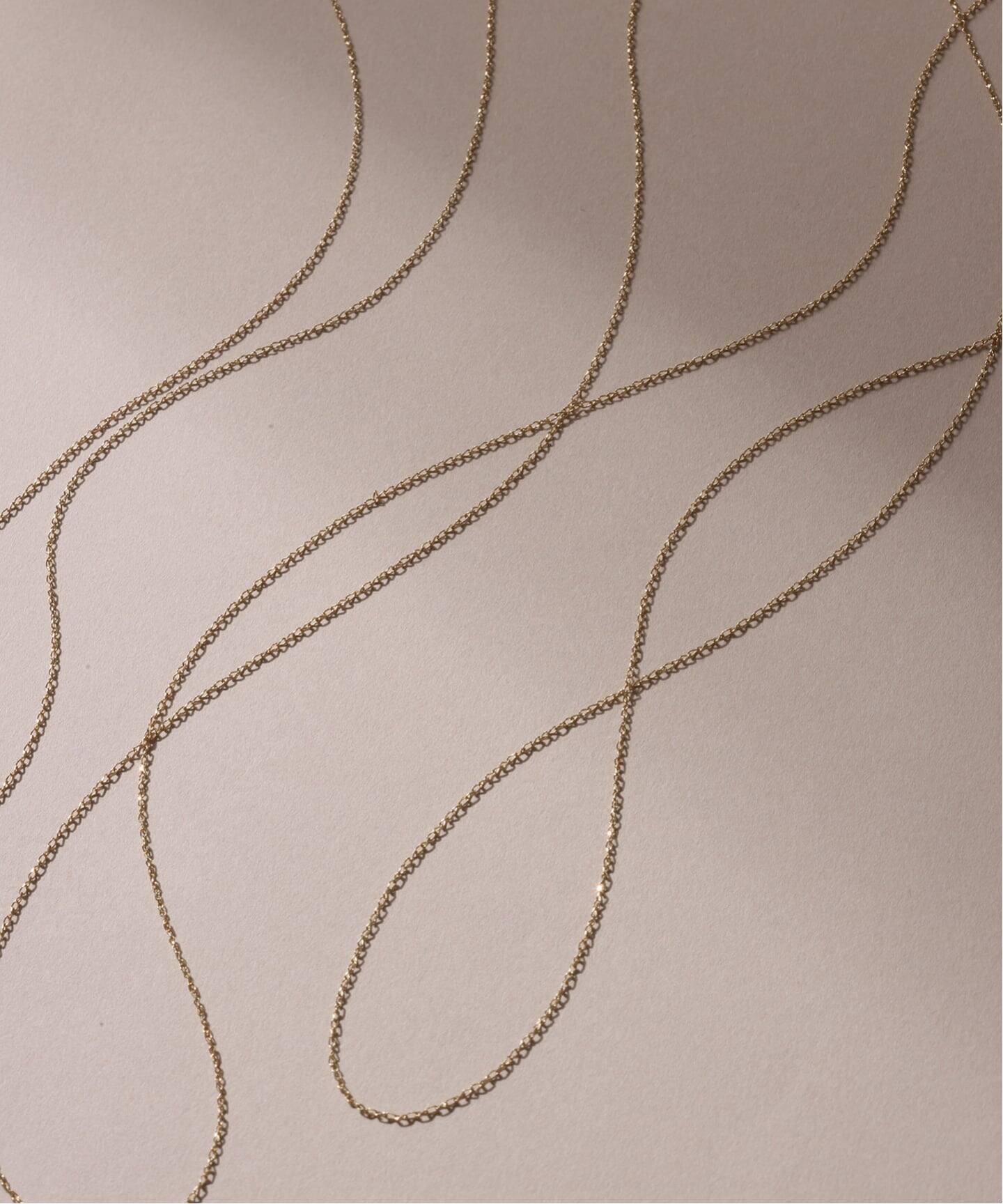 スパイラルアズキチェーン40cmネックレス K10（ネックレス）｜Lilas