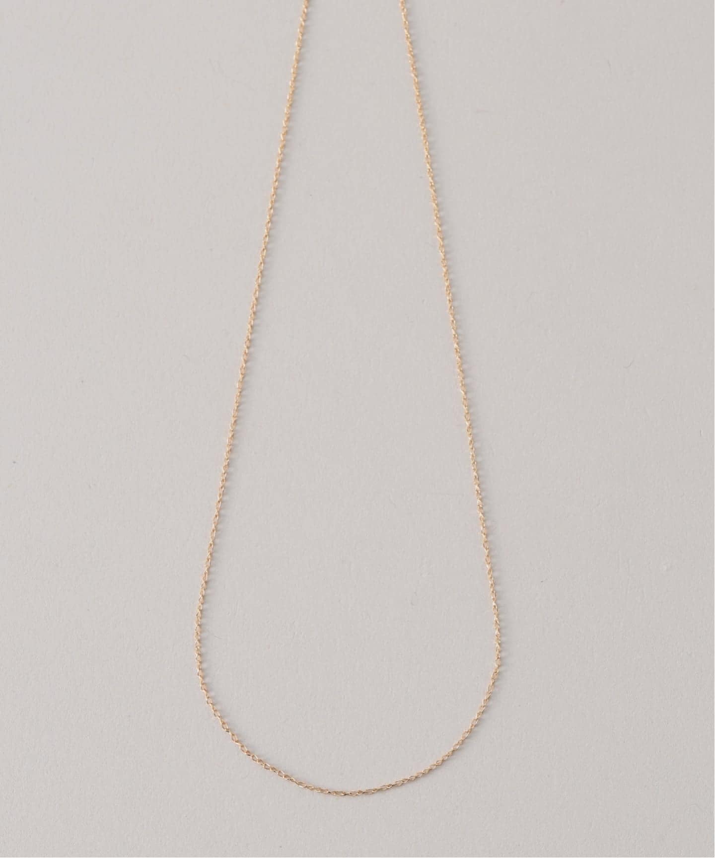 スパイラルアズキチェーン40cmネックレス K10（ネックレス）｜Lilas