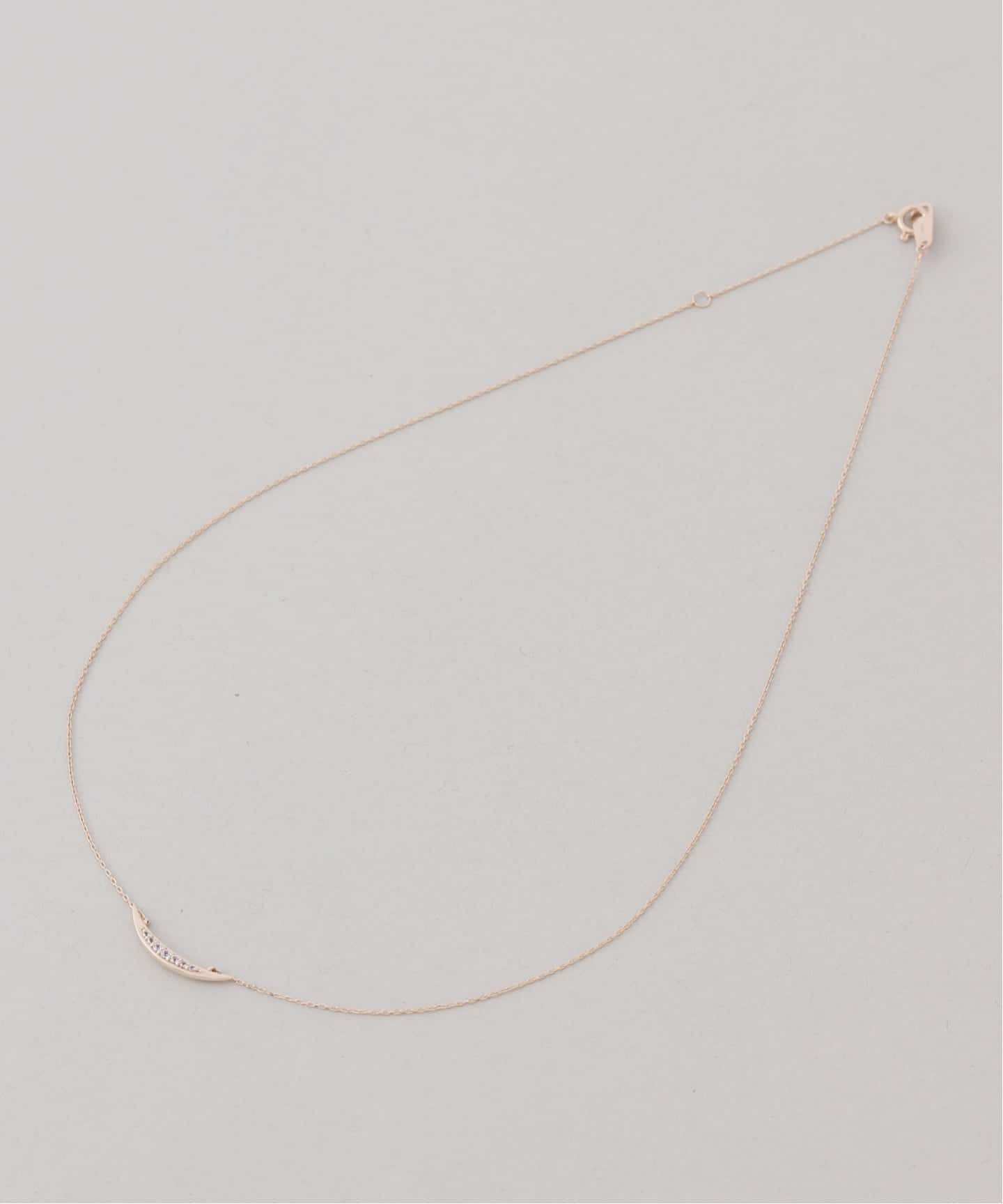 WEB限定予約》ムーンラインホワイトトパーズネックレス K10