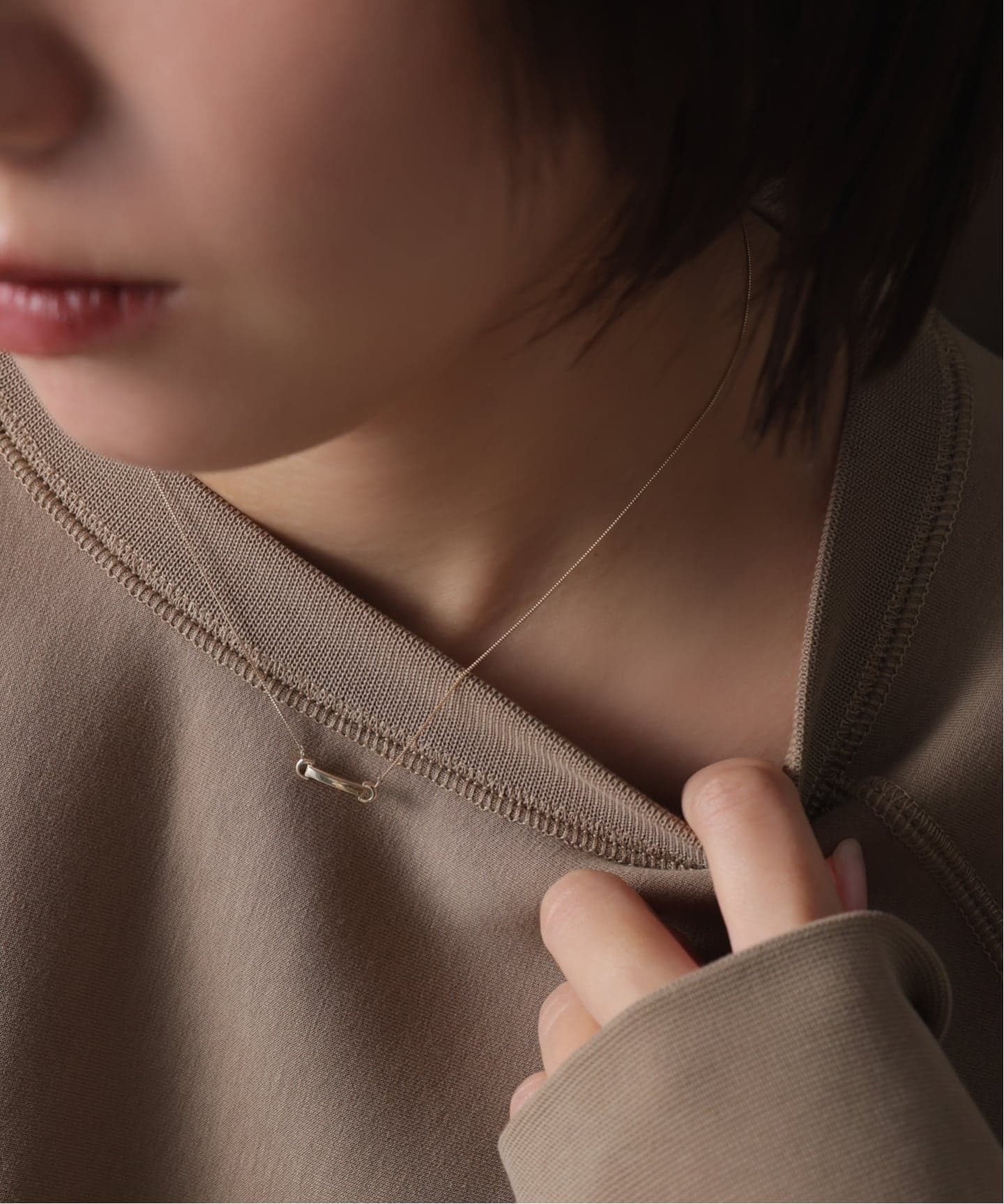 WEB限定》バックルネックレス K10（ネックレス）｜Lilas（リラ）の通販