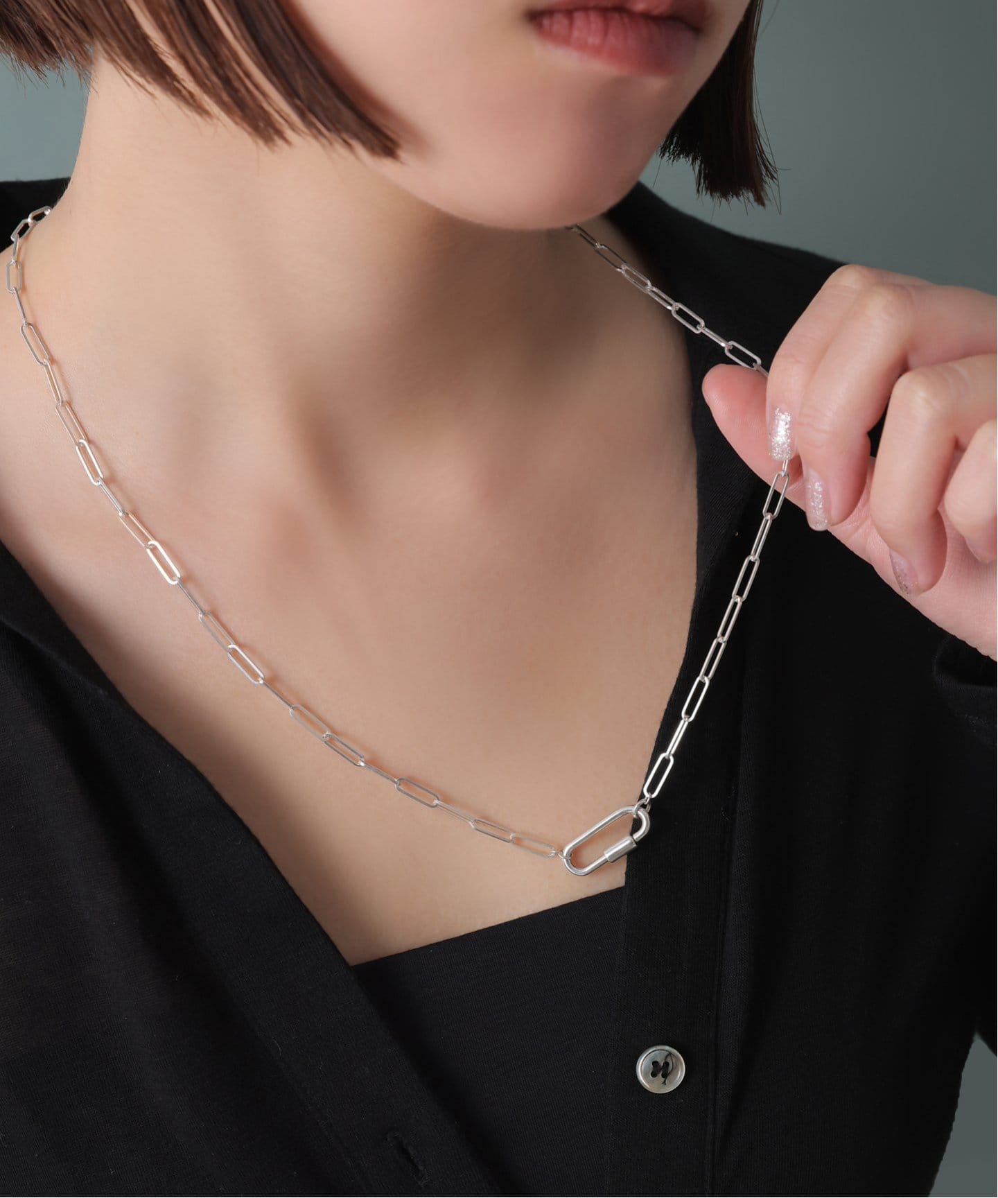lilas コンパクトチェーンネックレス コンパクトチェーン55cmネックレス K10（ネックレス）｜Lilas