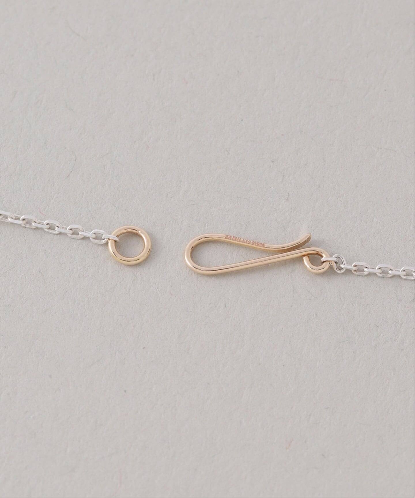 SAMH by LILAS】デタッチャブルフックネックレス K10*SV（ネックレス