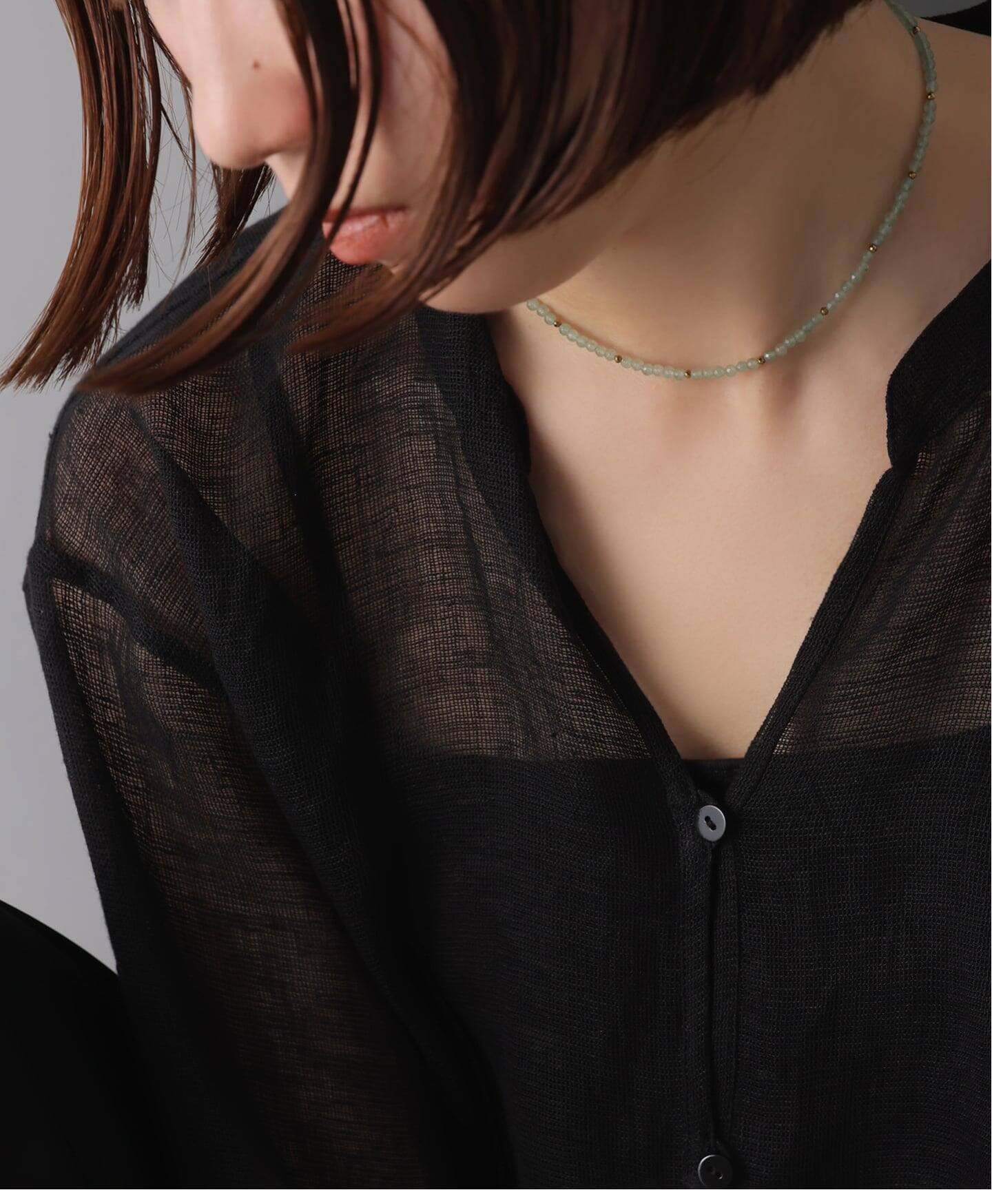 SAMH by LILAS】アベンチュリンネックレス SV（ネックレス）｜Lilas 