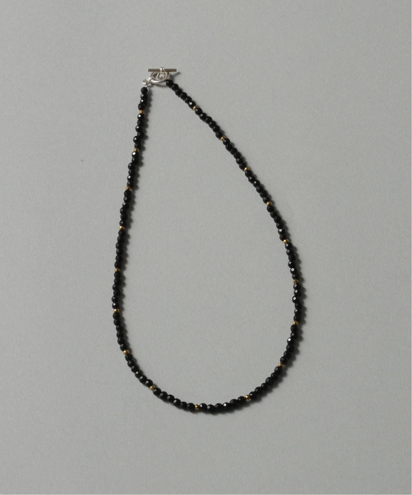 【SAMH by LILAS】ダイヤモンドカットオニキスネックレス SV SAMH by LILAS】ダイヤモンドカットオニキスネックレス SV