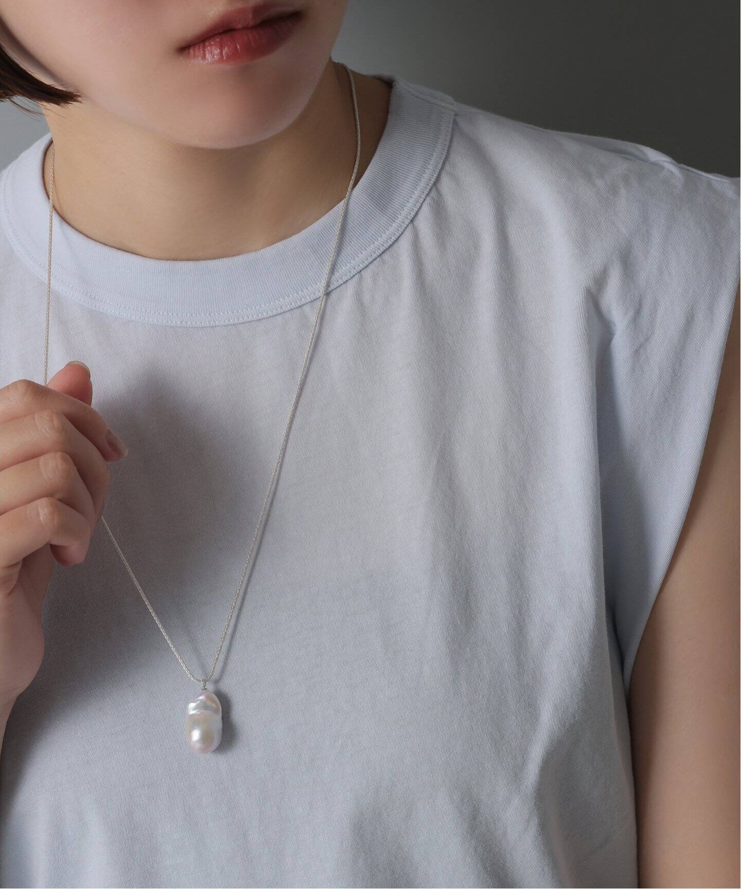 WEB限定》【SAMH by LILAS】オイスターパールネックレス SV