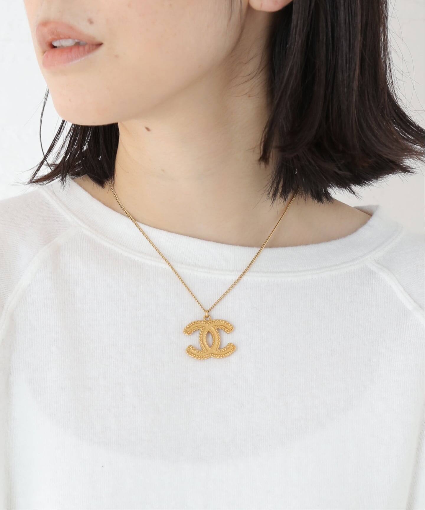 美品】CHANEL シャネル ゴールド チャームネックレス ヴィンテージ