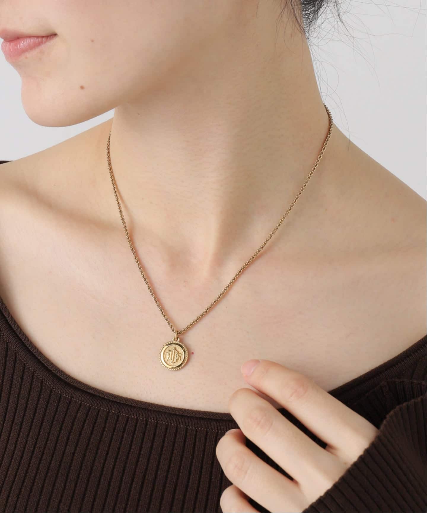 アクセサリー Dior Vintage Trotter Logo Gold Necklace VINTAGE DIOR/ディオール 】necklace logo（ネックレス）｜DECOUVERTE