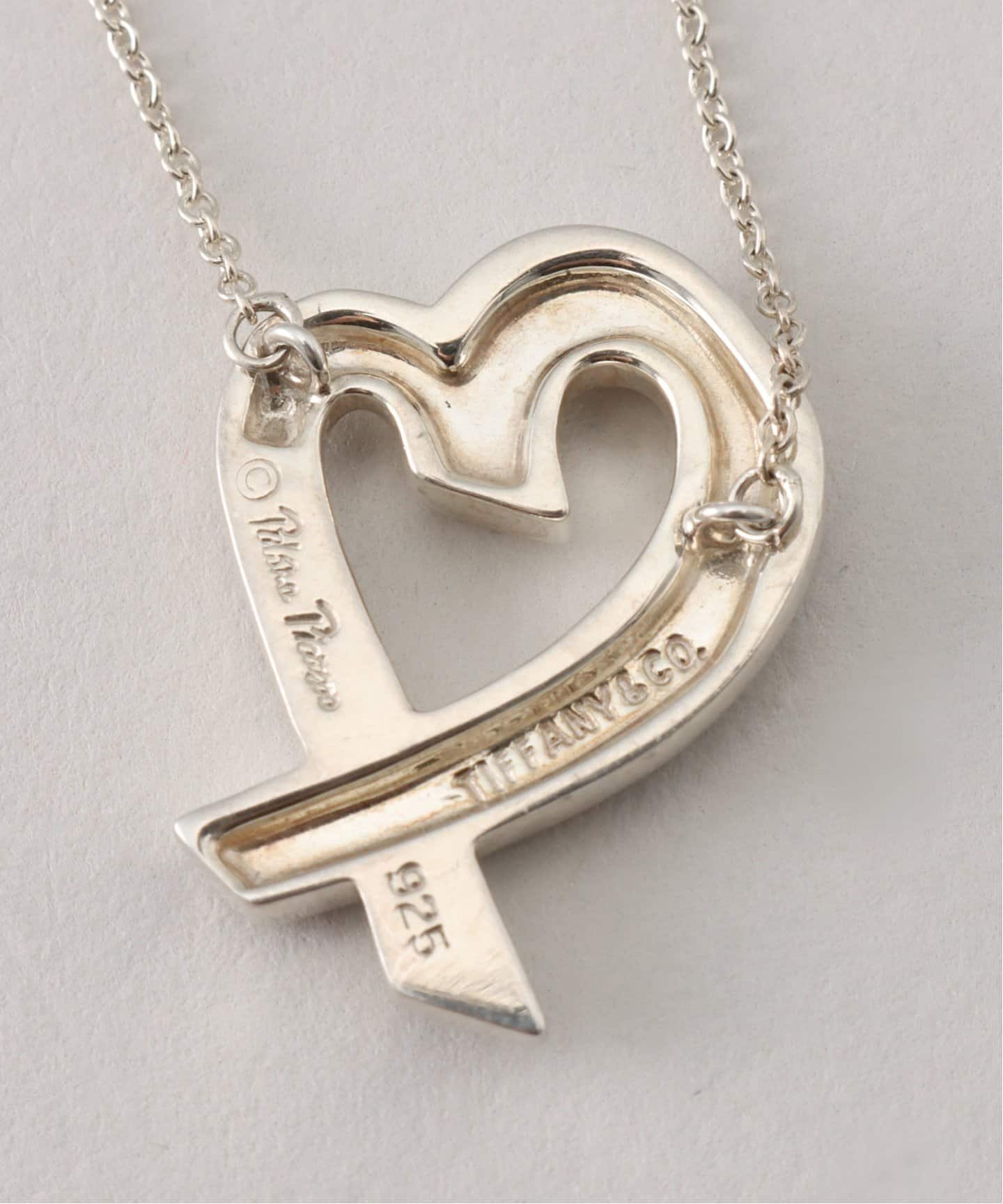 【TIFFANY & Co.】Loving Heart Silver 925 ネックレス Paloma Picasso® Loving Heart pendant in sterling silver