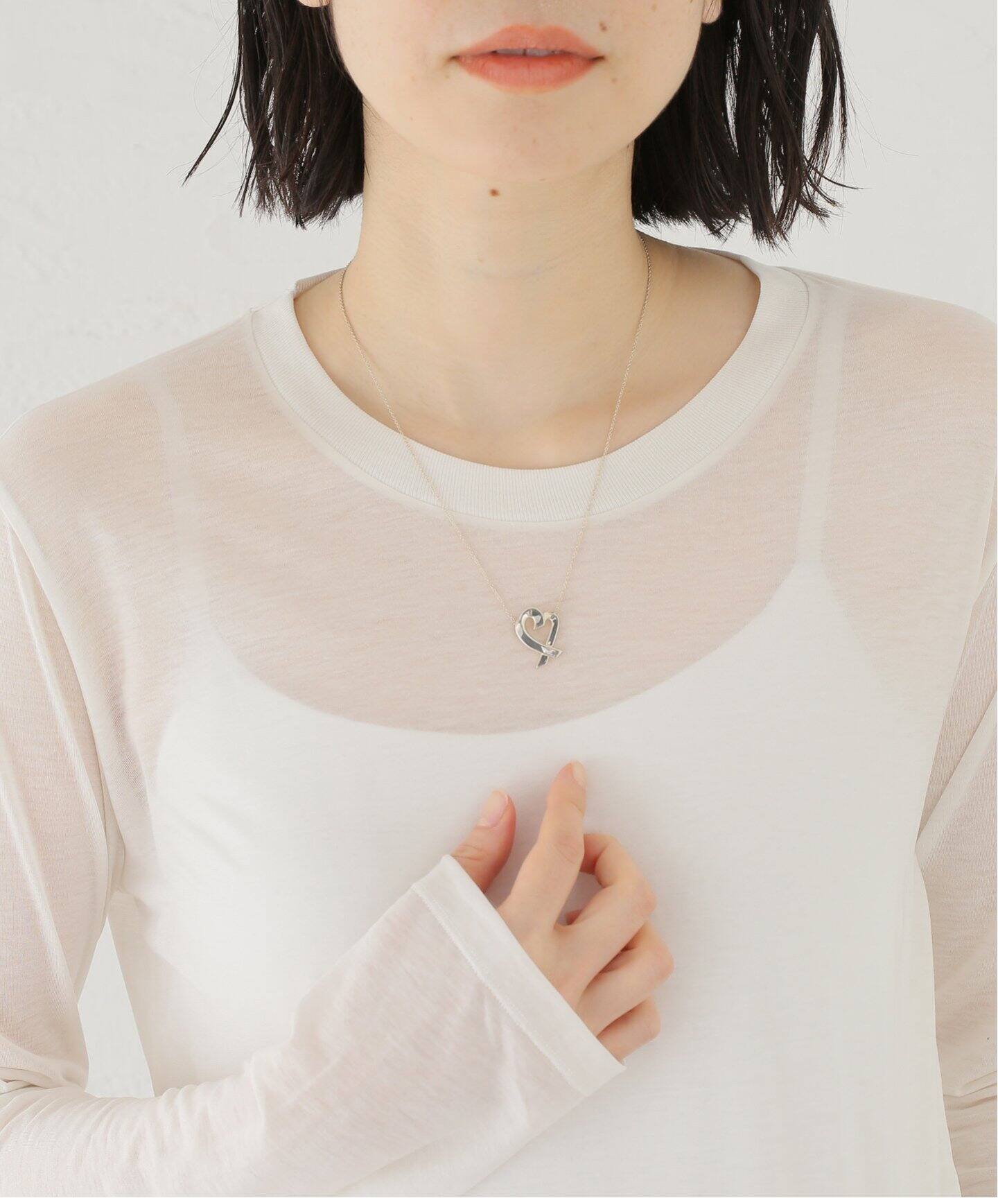VINTAGE TIFFANY&Co./ティファニー】Loving heart necklace l