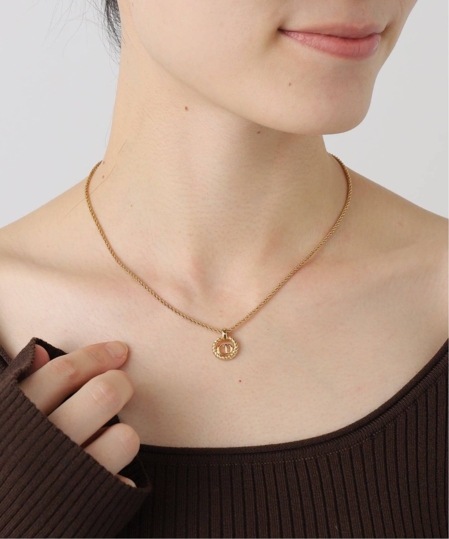 VINTAGE DIOR/ディオール 】necklace logo（ネックレス）｜DECOUVERTE 