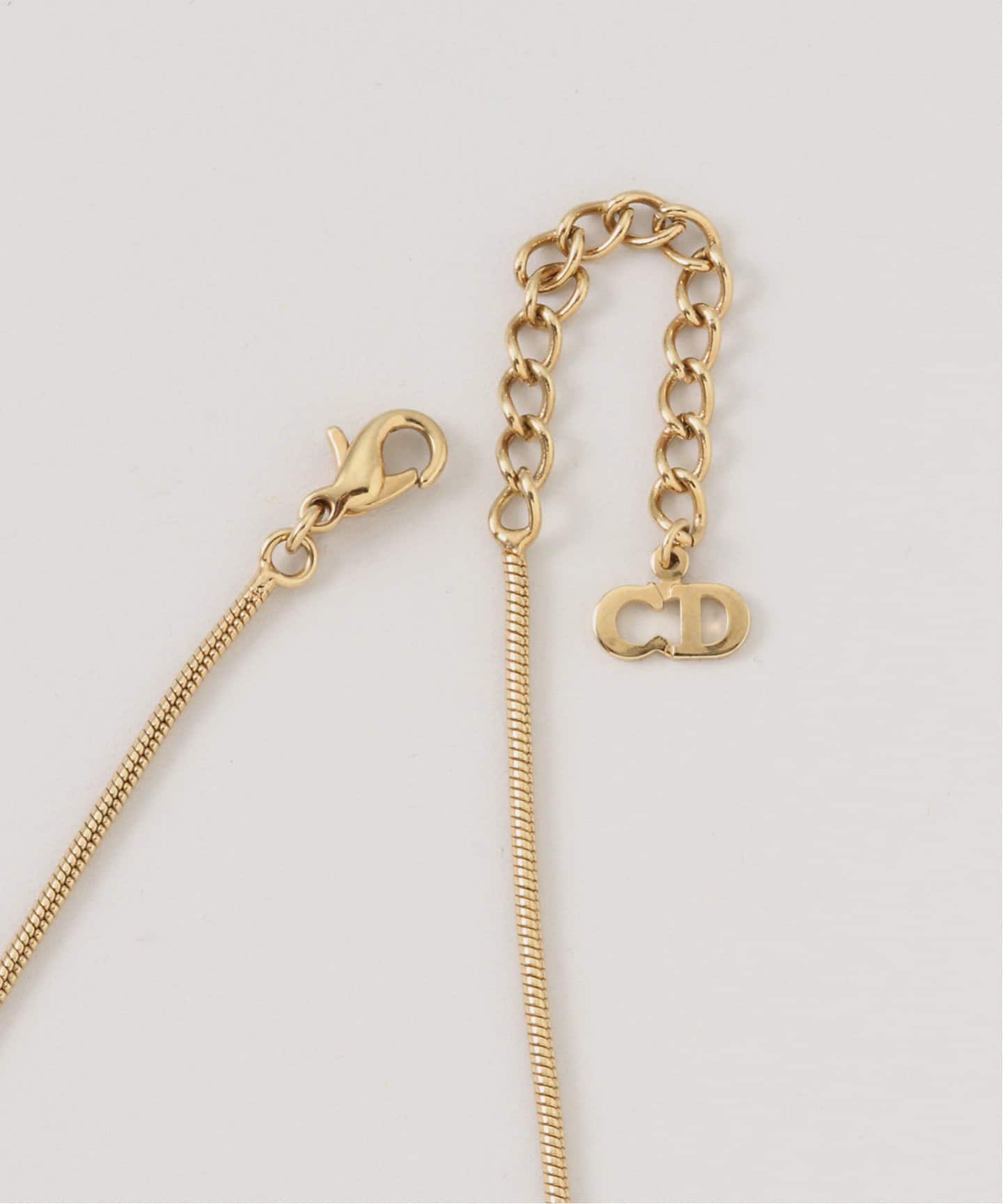 【Dior】ディオール★necklace★ヴィナージュ ダブルネックレス VINTAGE DIOR/ディオール 】necklace logo（ネックレス