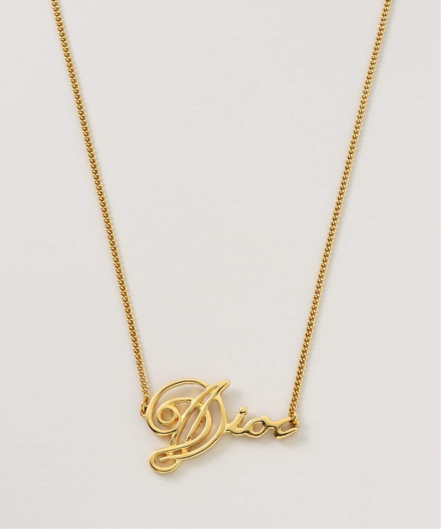 【VINTAGE DIOR/ディオール 】necklace logo 正規品 VINTAGE DIOR/ディオール】necklace logo（ネックレス
