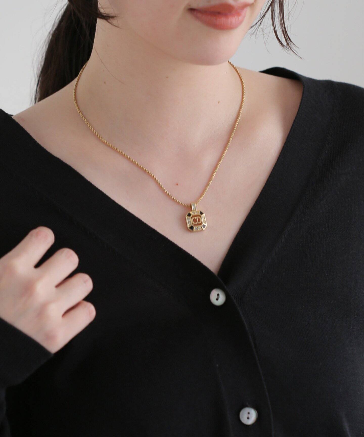 VINTAGE DIOR/ディオール 】necklace logo（ネックレス）｜DECOUVERTE 