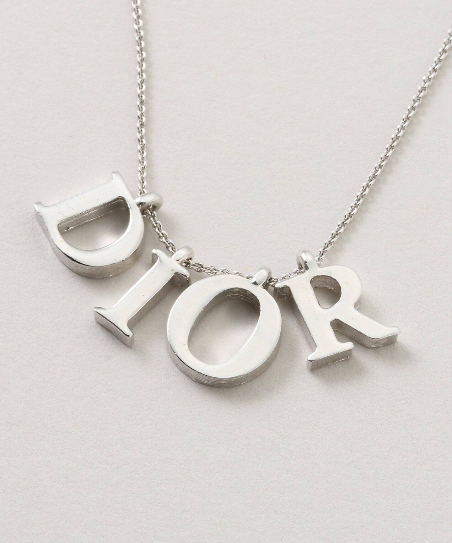 ✨Dior✨ディオール✨Dロゴ✨シルバー✨ヴィンテージ✨ネックレス✨ VINTAGE DIOR/ディオール 】necklace logo（ネックレス）｜DECOUVERTE