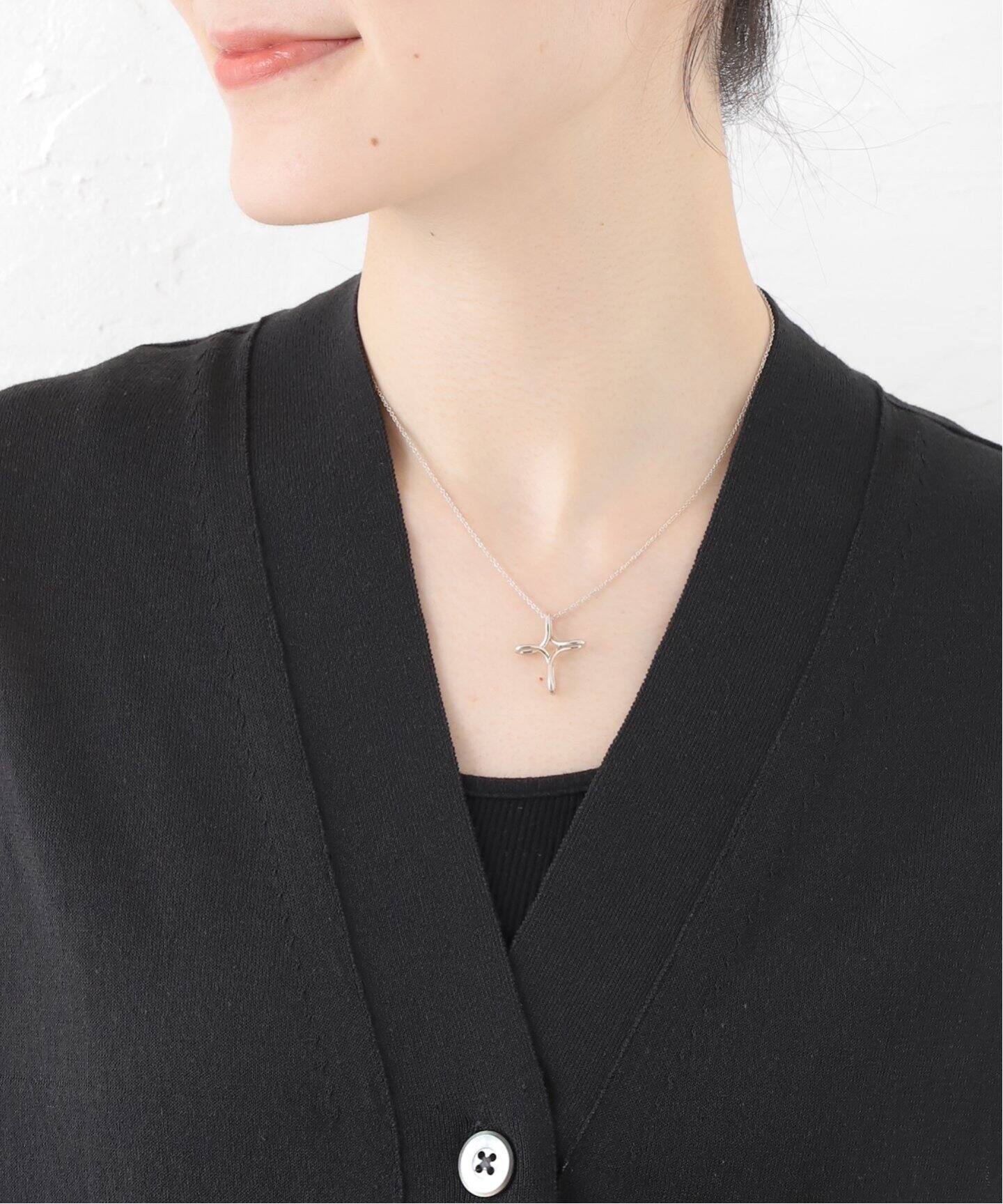VINTAGE TIFFANY&Co./ティファニー】Open cross necklace m