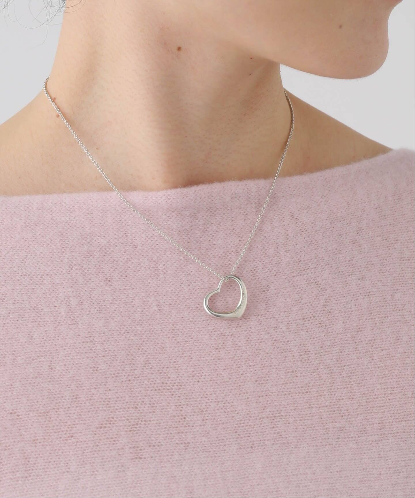 VINTAGE TIFFANY&Co./ティファニー】Open heart necklace m