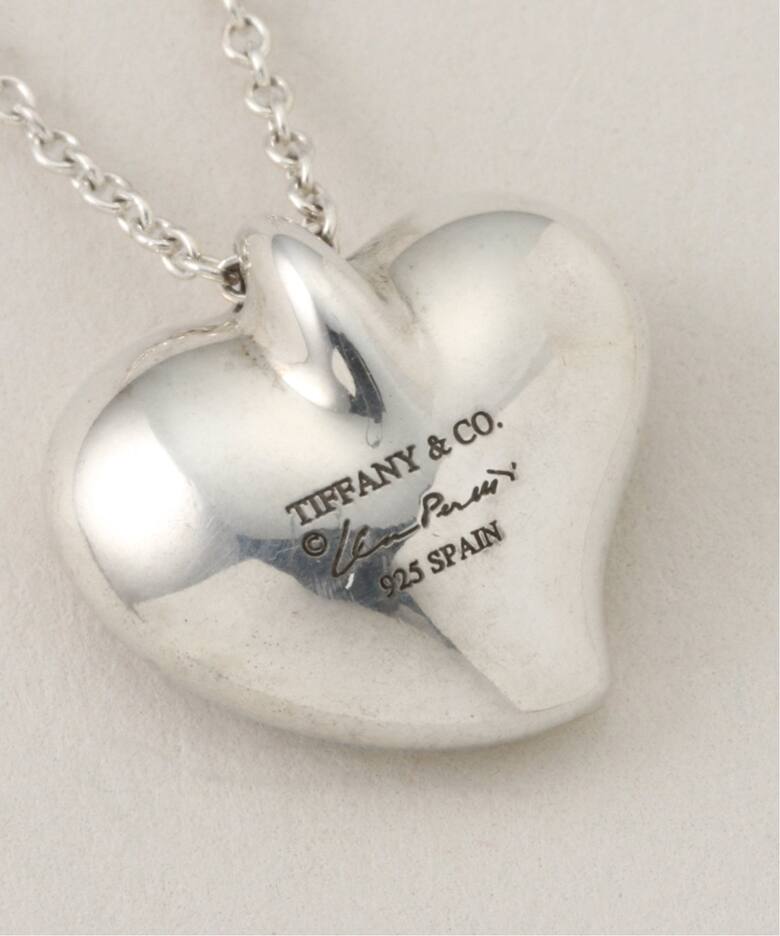 VINTAGE TIFFANY&Co./ティファニー】Curved heart necklace 
