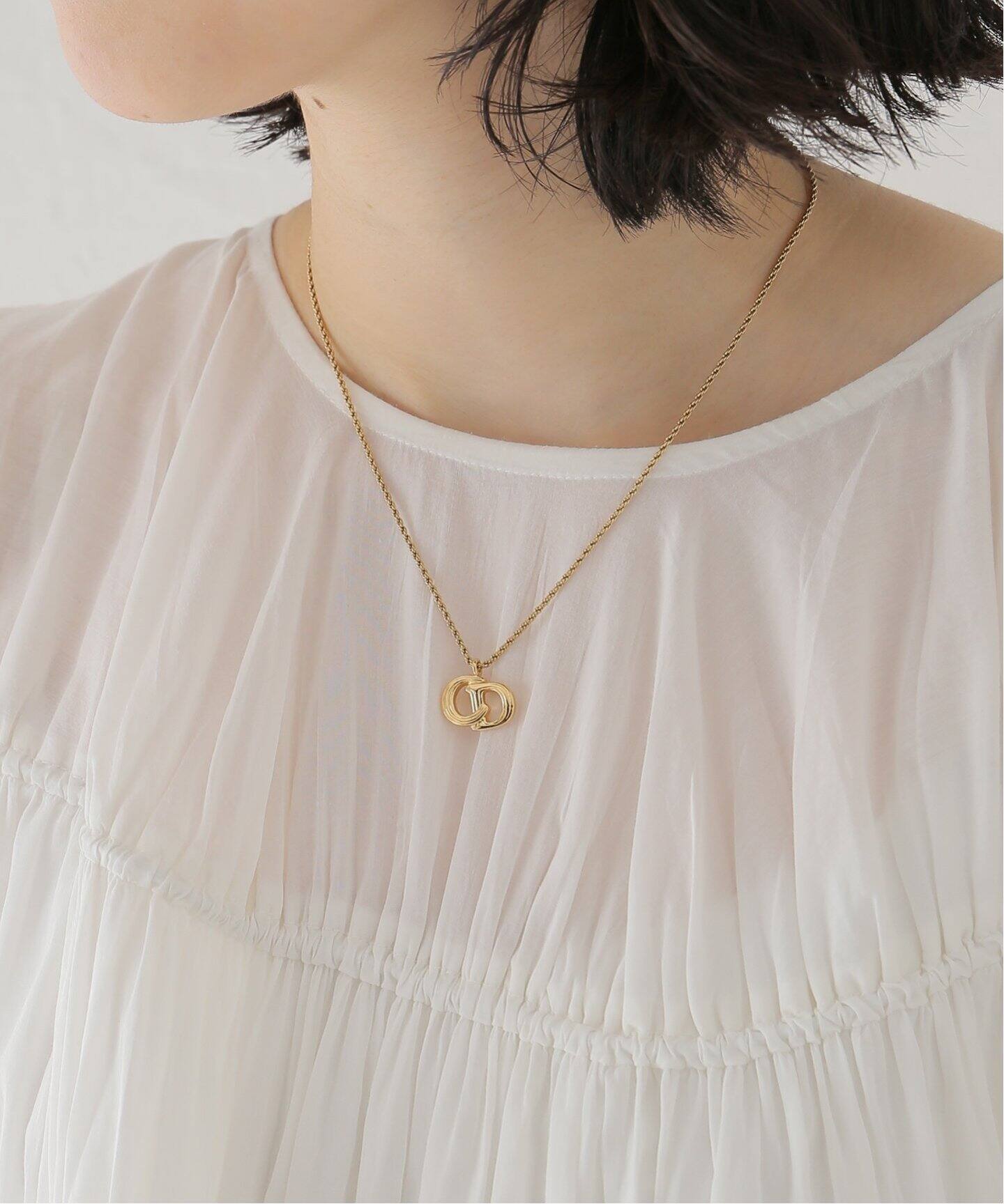 【美品】VINTAGE/DIOR ディオール　ロゴネックレス VINTAGE DIOR/ディオール 】necklace logo（ネックレス
