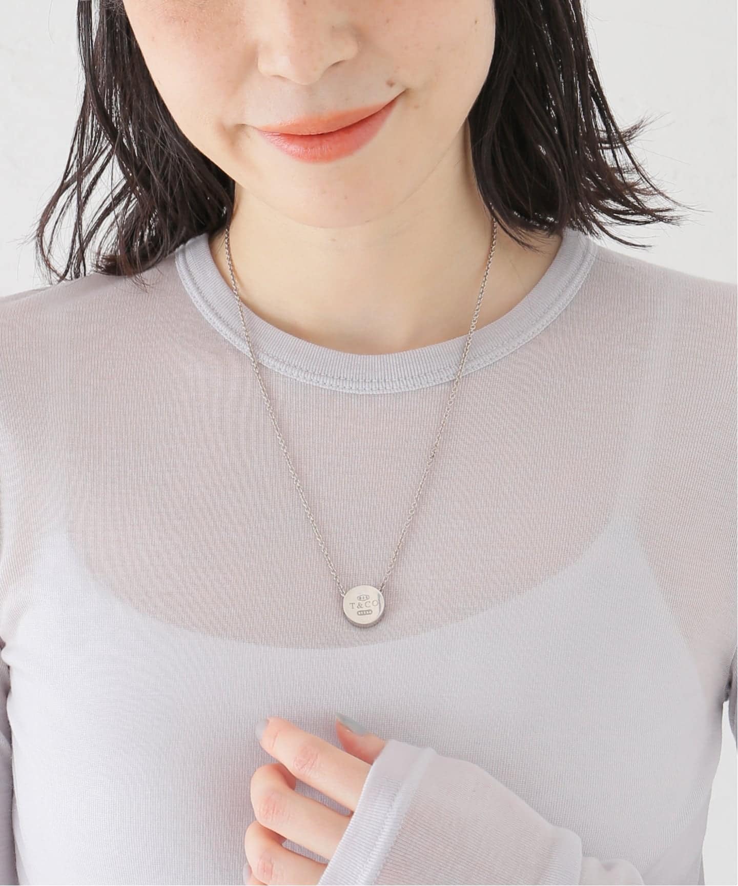 ティファニー TIFFANY＆CO 1837サークルネックレス シルバー Sv925 
