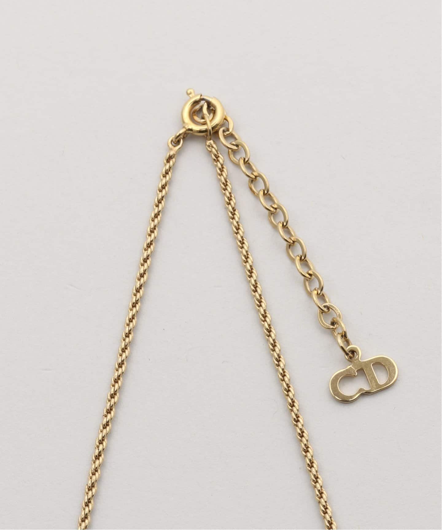 【VINTAGE DIOR/ディオール 】necklace logo 正規品 VINTAGE DIOR/ディオール 】necklace logo（ネックレス