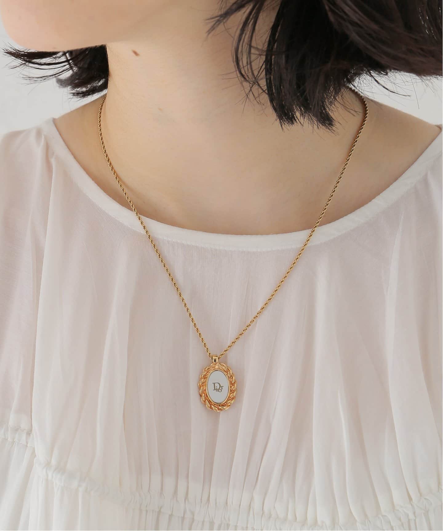 【Dior】Dior vintage necklace★ディオール ネックレス VINTAGE DIOR/ディオール 】necklace logo（ネックレス