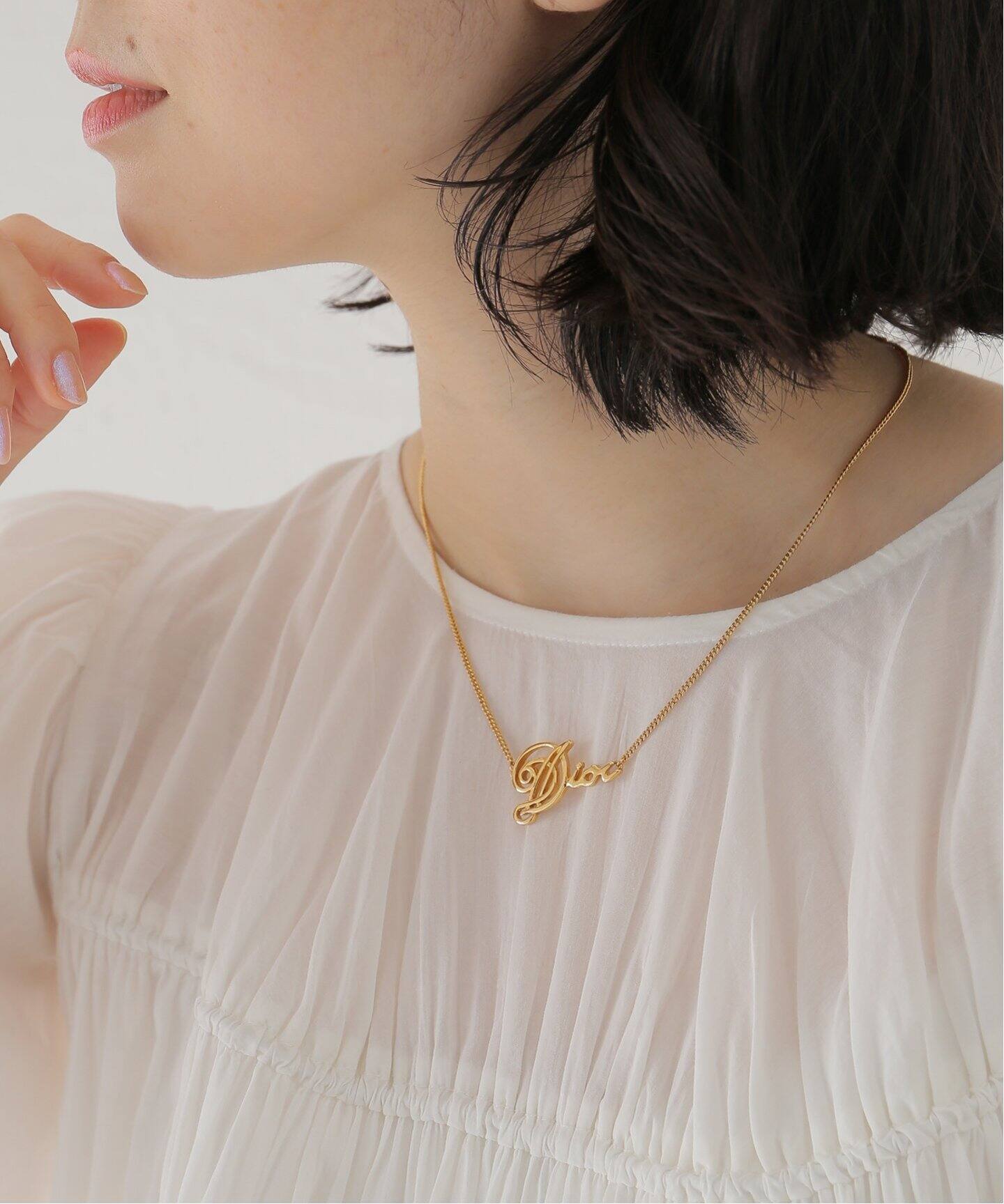 VINTAGE DIOR/ディオール 】necklace logo（ネックレス