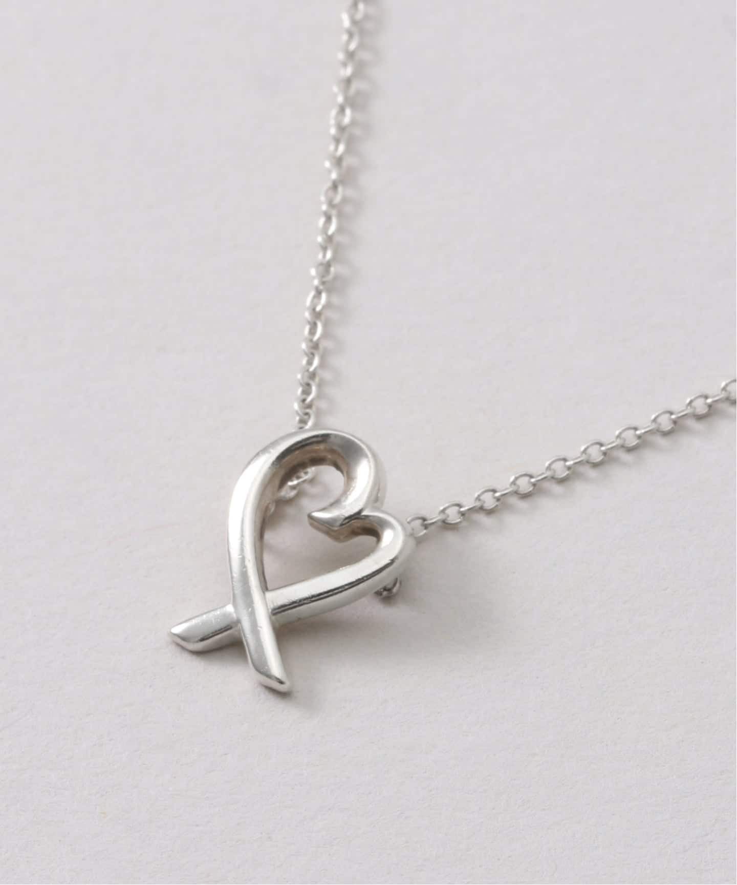 【TIFFANY & Co.】Loving Heart Silver 925 ネックレス Paloma Picasso® Loving Heart pendant in sterling silver