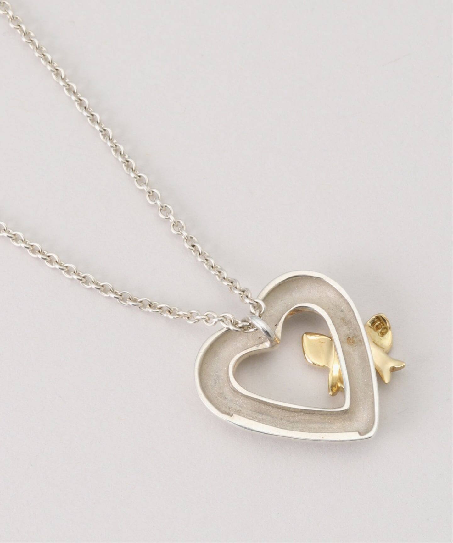 VINTAGE TIFFANY&Co./ティファニー】Heart ribbon necklace