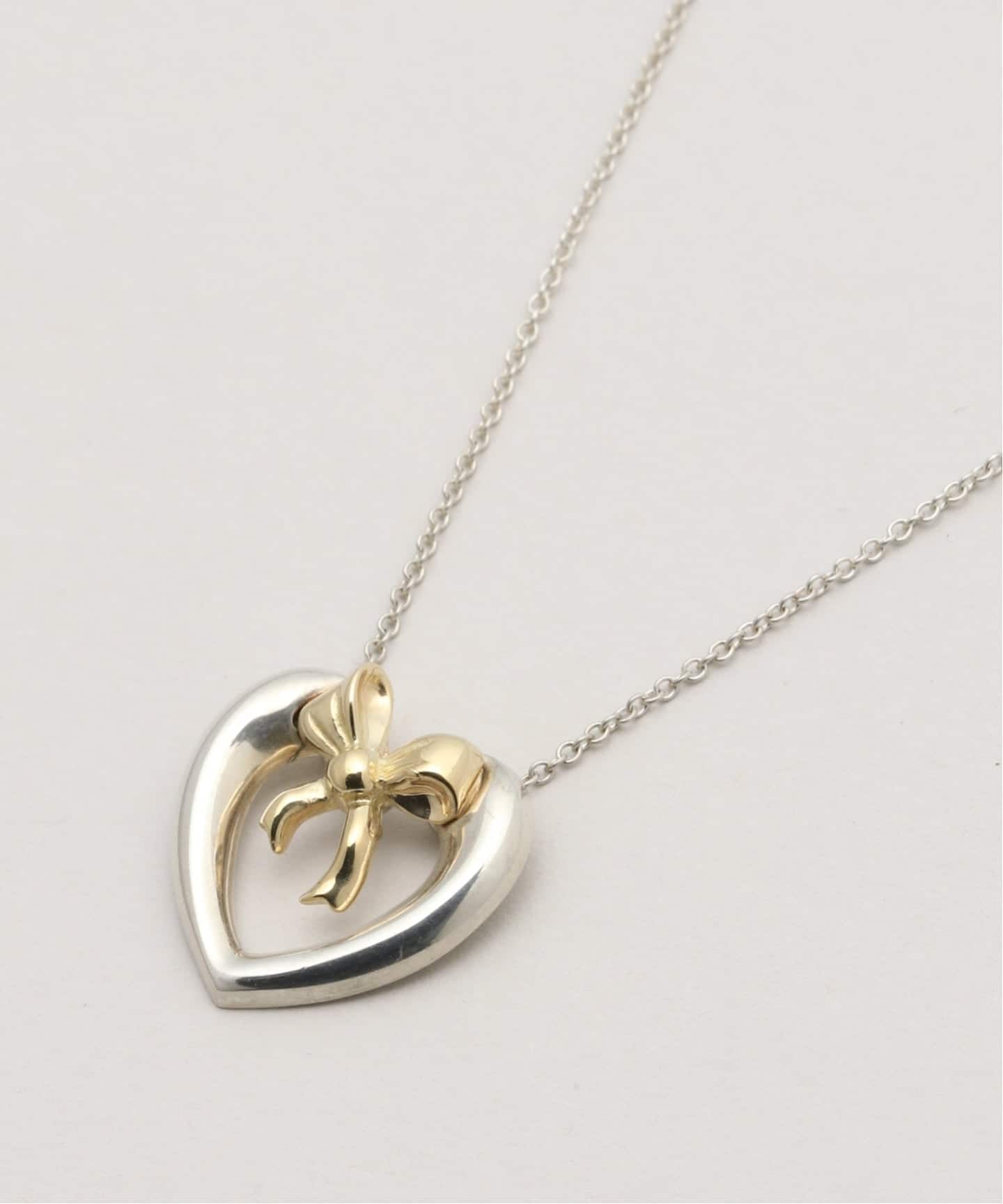 VINTAGE TIFFANY&Co./ティファニー】Heart ribbon necklace