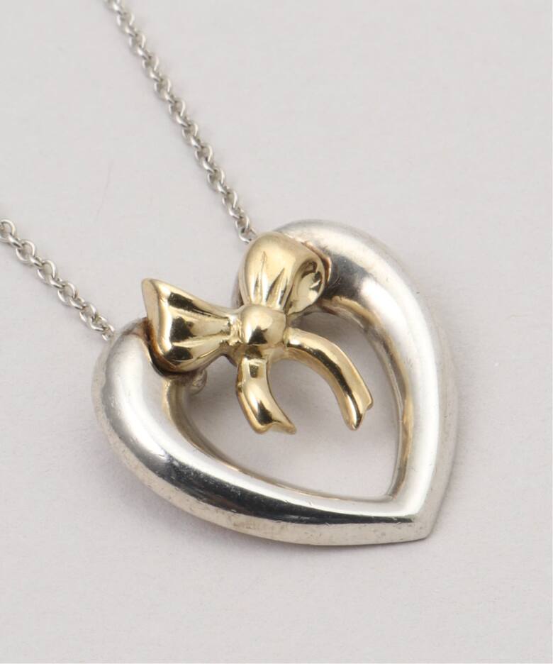 VINTAGE TIFFANY&Co./ティファニー】Heart ribbon necklace 