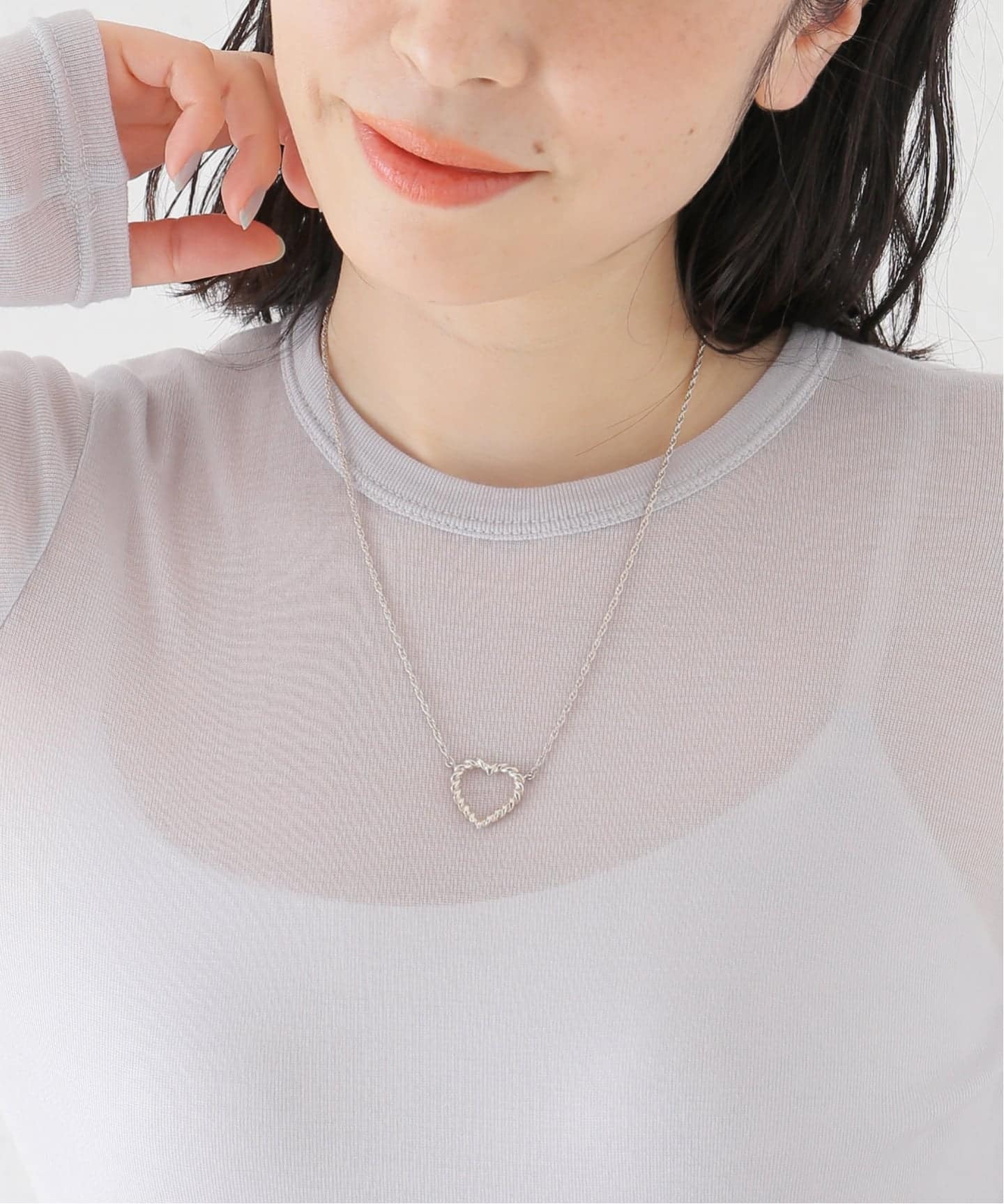 VINTAGE TIFFANY&Co./ティファニー】 Twist heart necklace