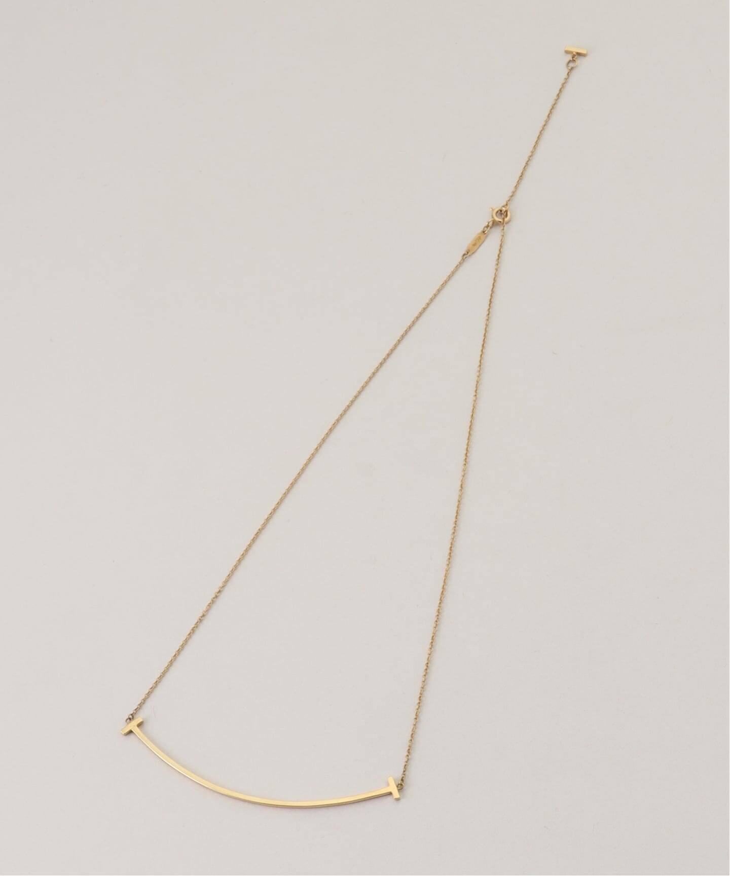 TIFFANY&Co./ティファニー】T smile necklace large 750（ネックレス